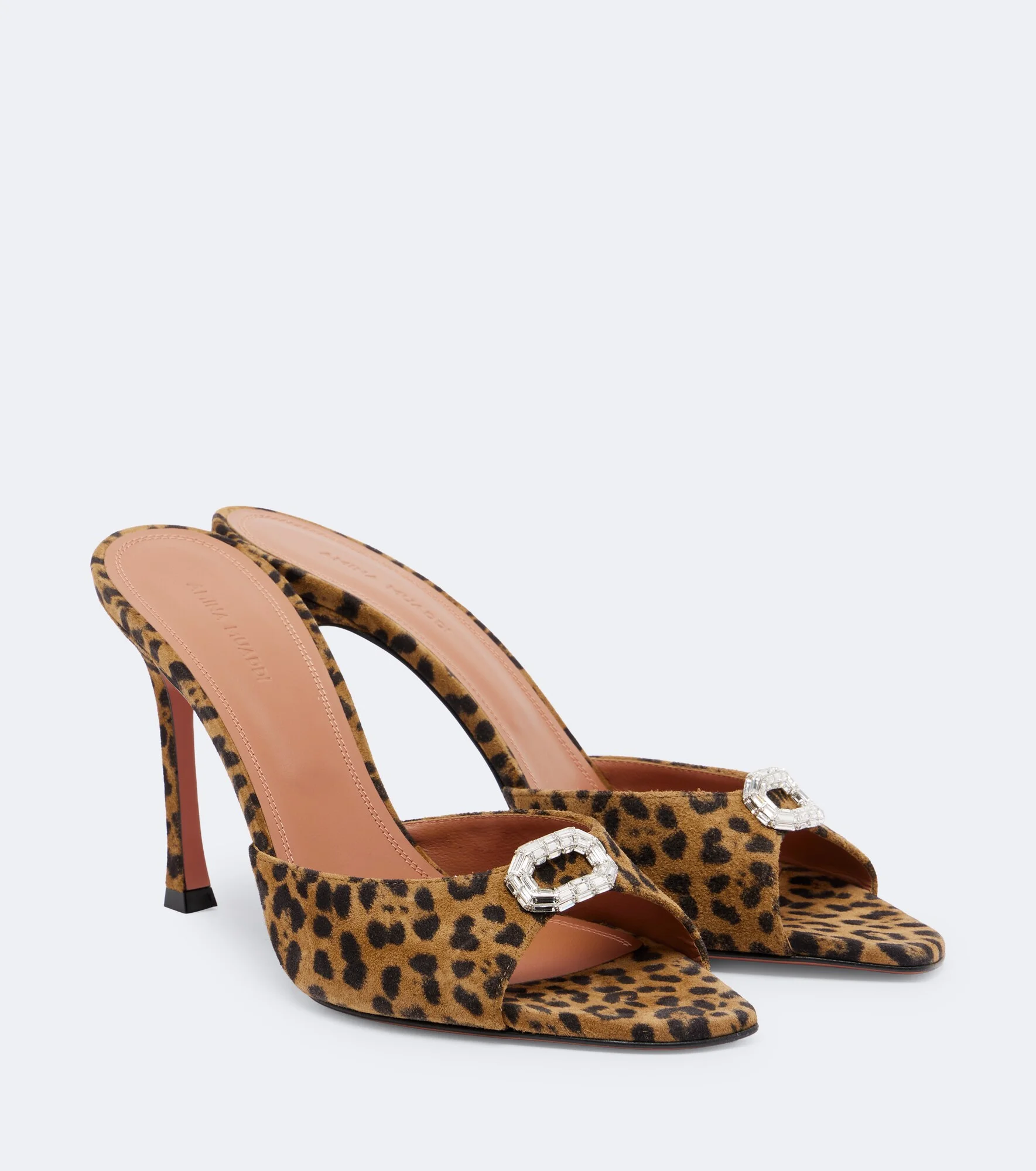 Camelia leopard-print suede mules - 1