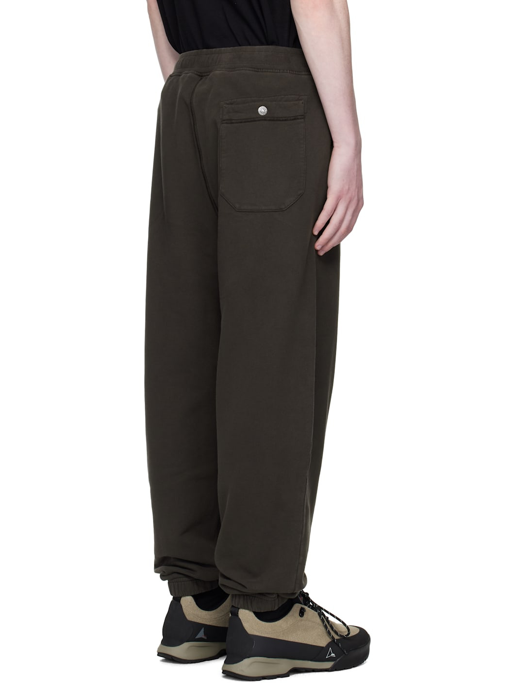 Gray 6200004 Brushed Organic Cotton Fleece Sweatpants - 3