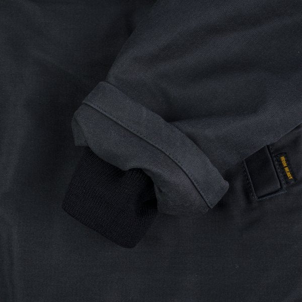 IHM-37-BLK Oiled Whipcord N1 Deck Jacket Black - 4