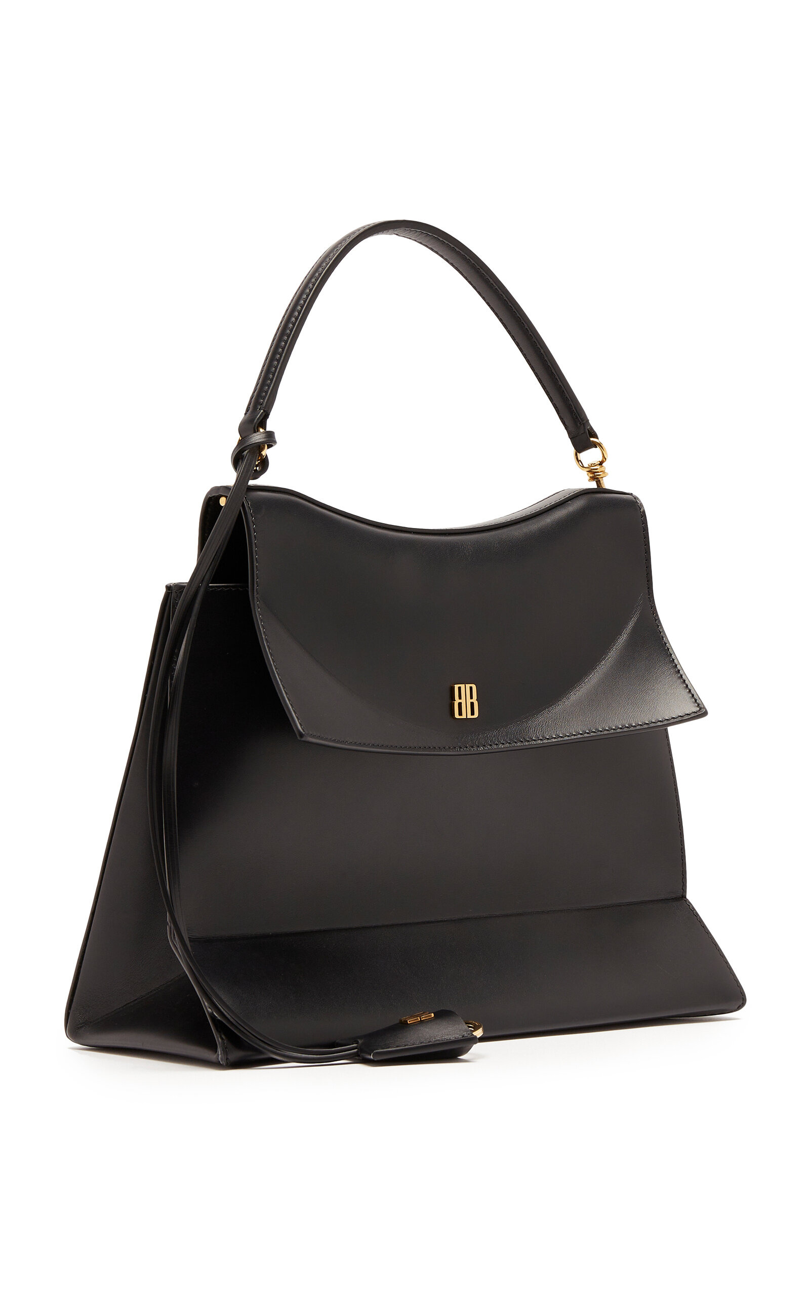 Nano Medium Leather Top Handle Bag black - 4