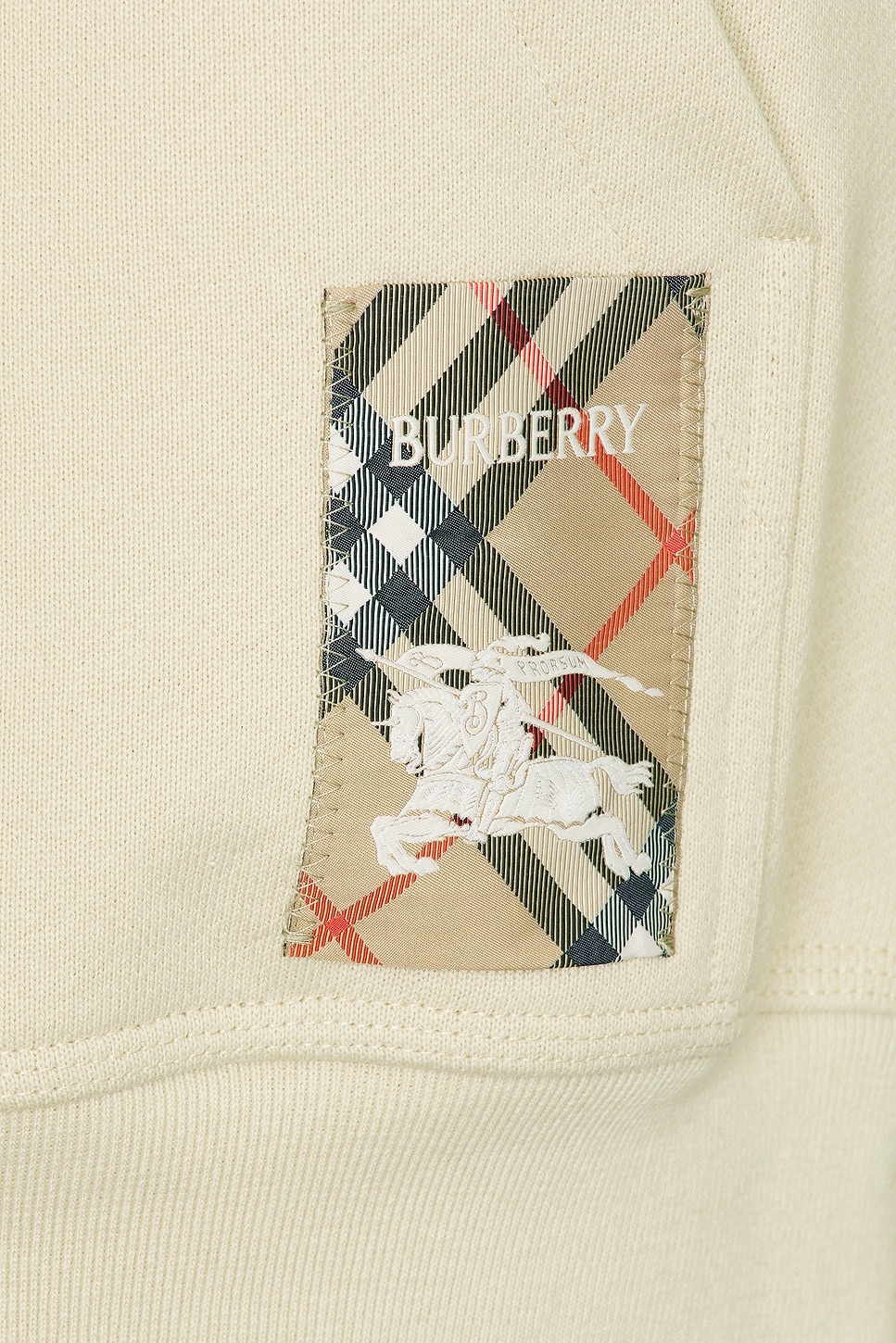 Hoodie With Check Label - 3