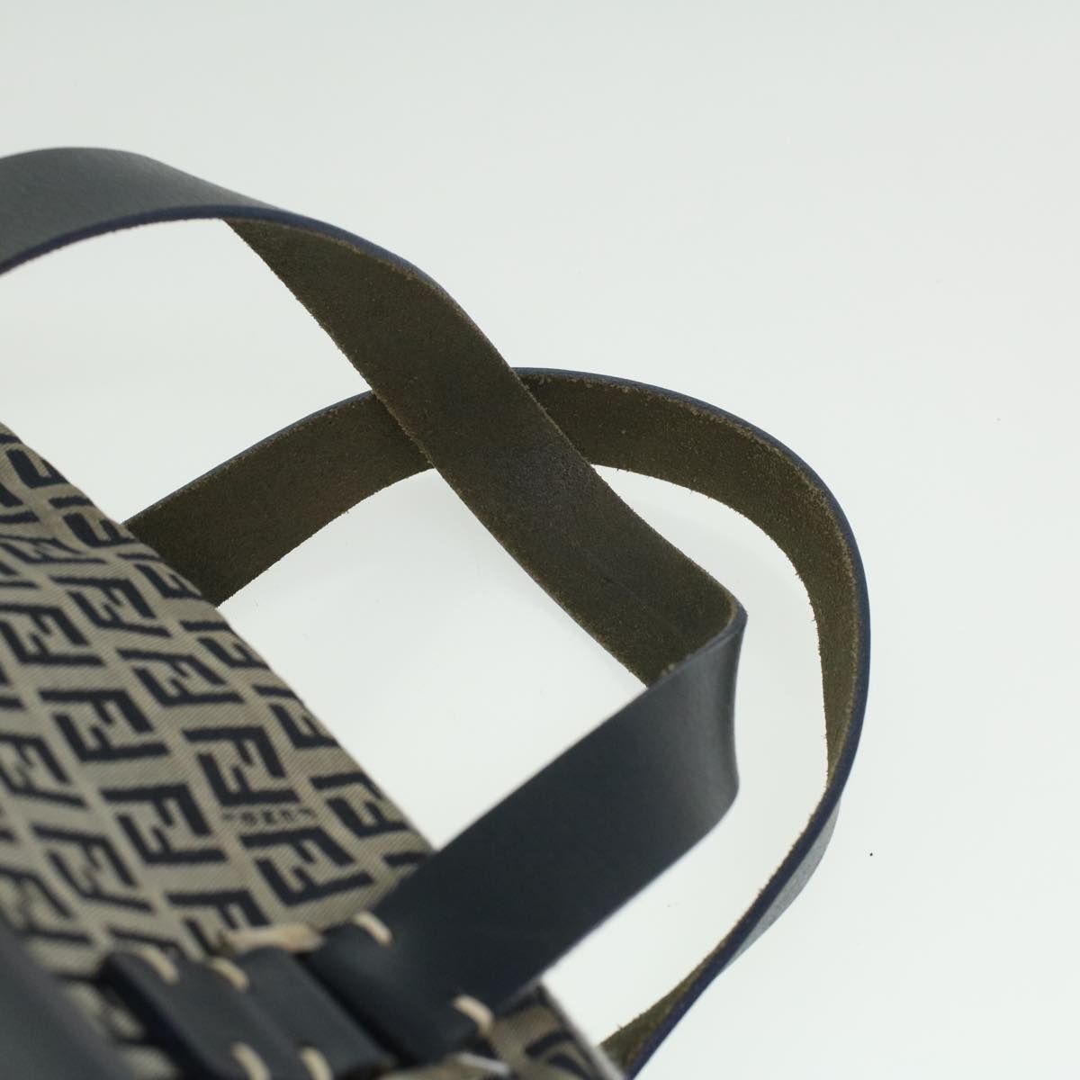 FENDI Zucchino Canvas Hand Bag Navy 71-16533-0-012 - 9