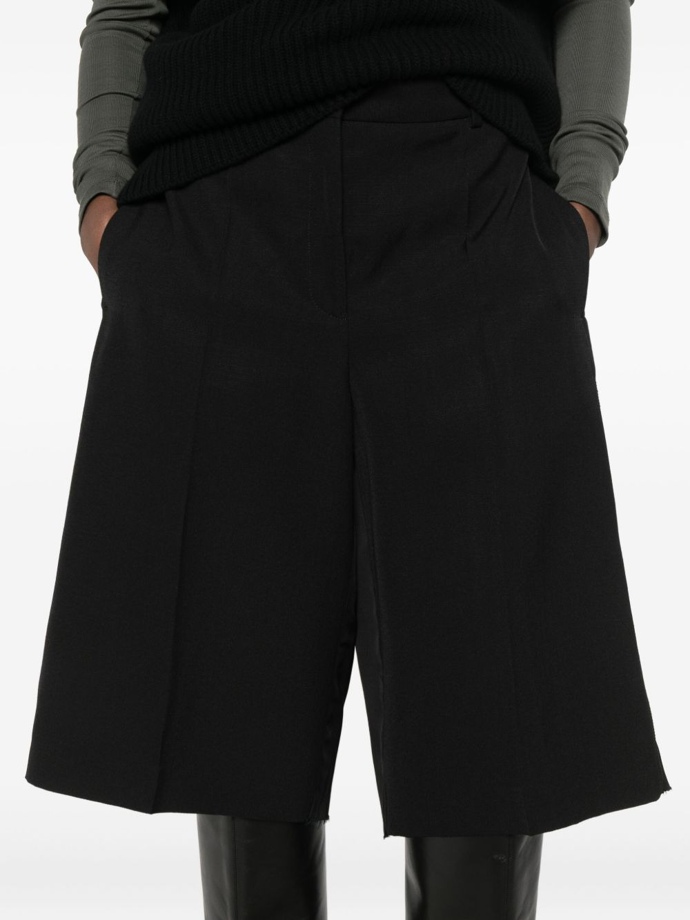 frayed-hem shorts - 5