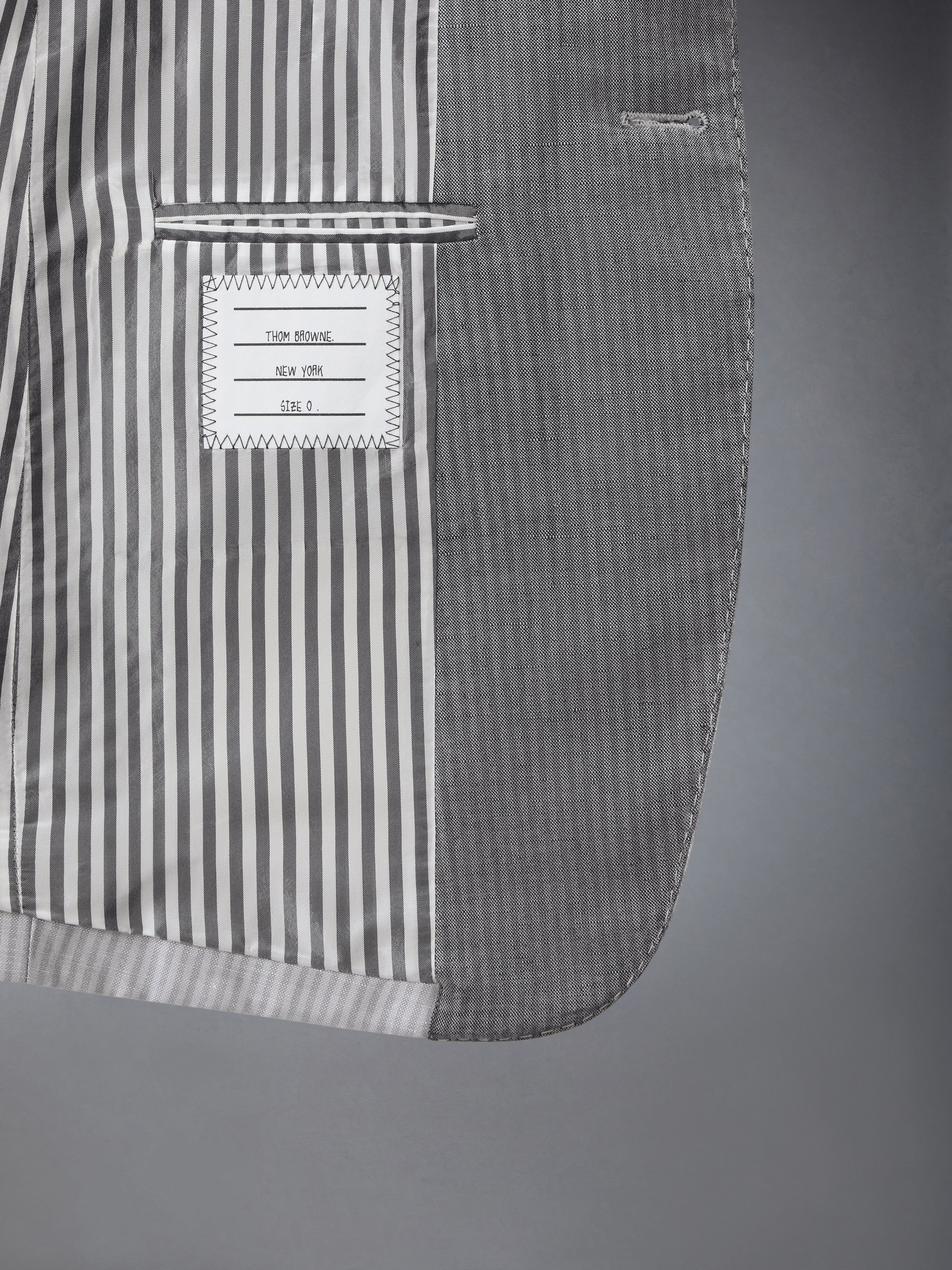 TONAL UNIVERSITY STRIPE LINEN COTTON SPORTCOAT - 6
