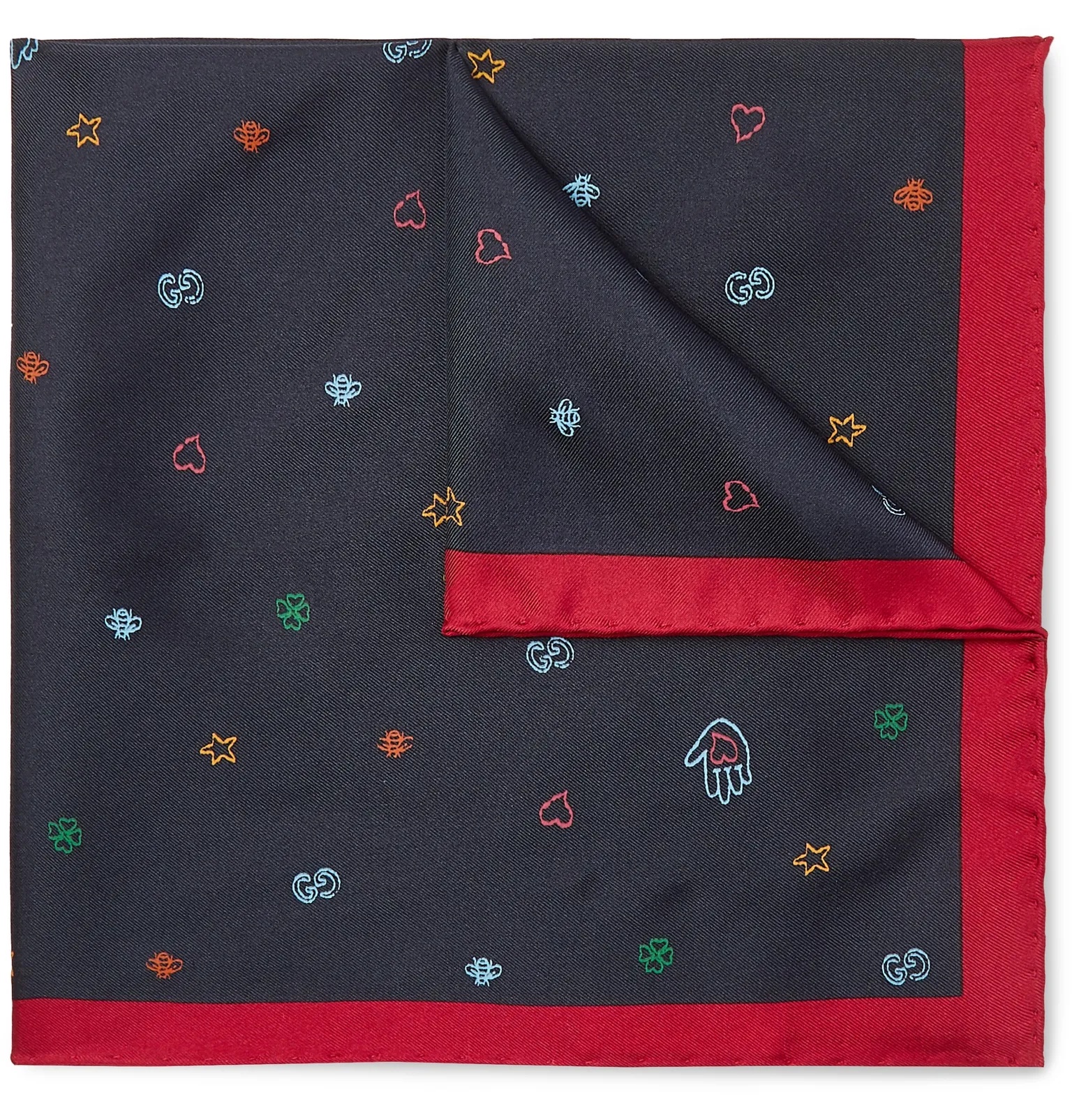 Printed Silk-Twill Pocket Square - 1