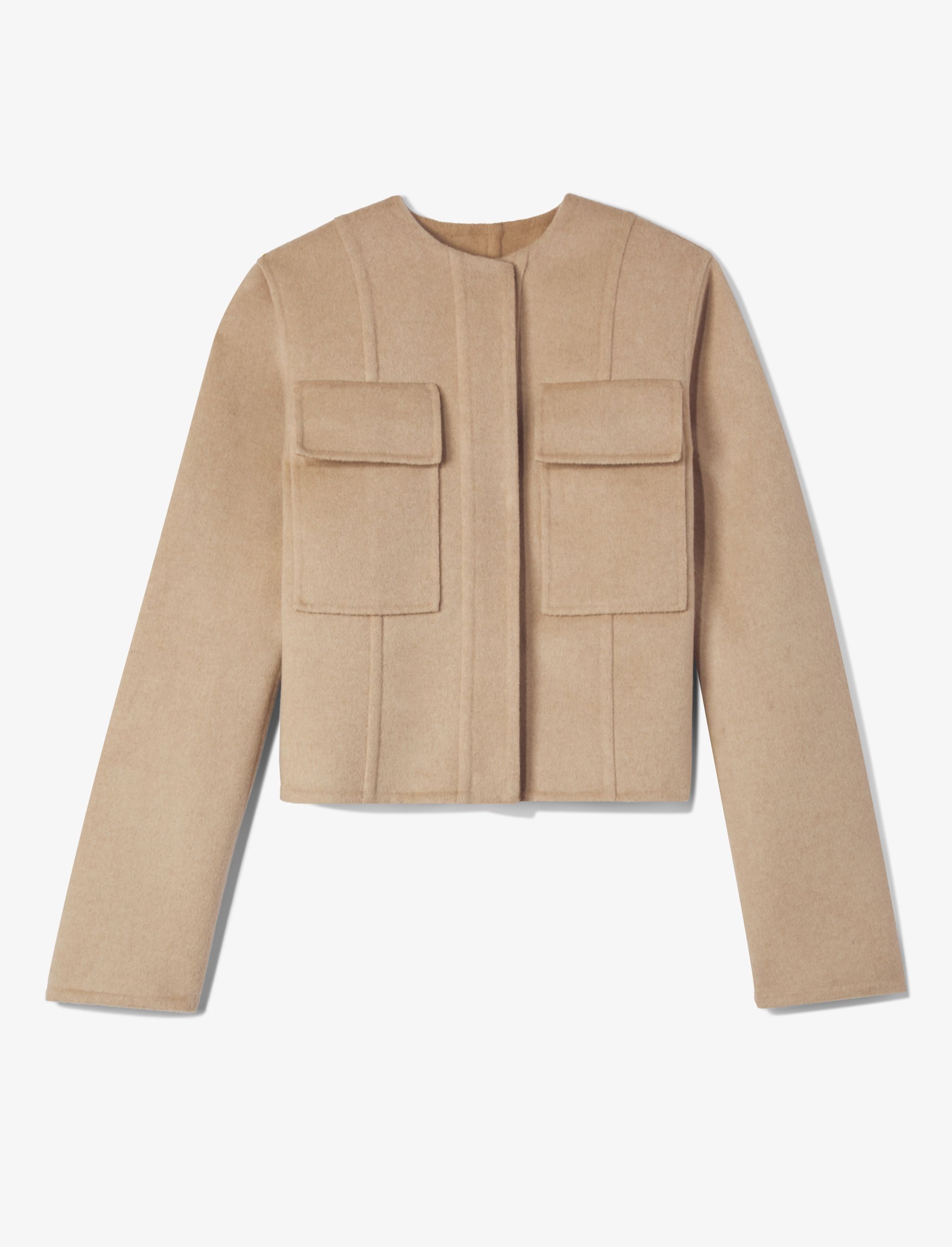 Eco Wool Double Face Crop Jacket - 1