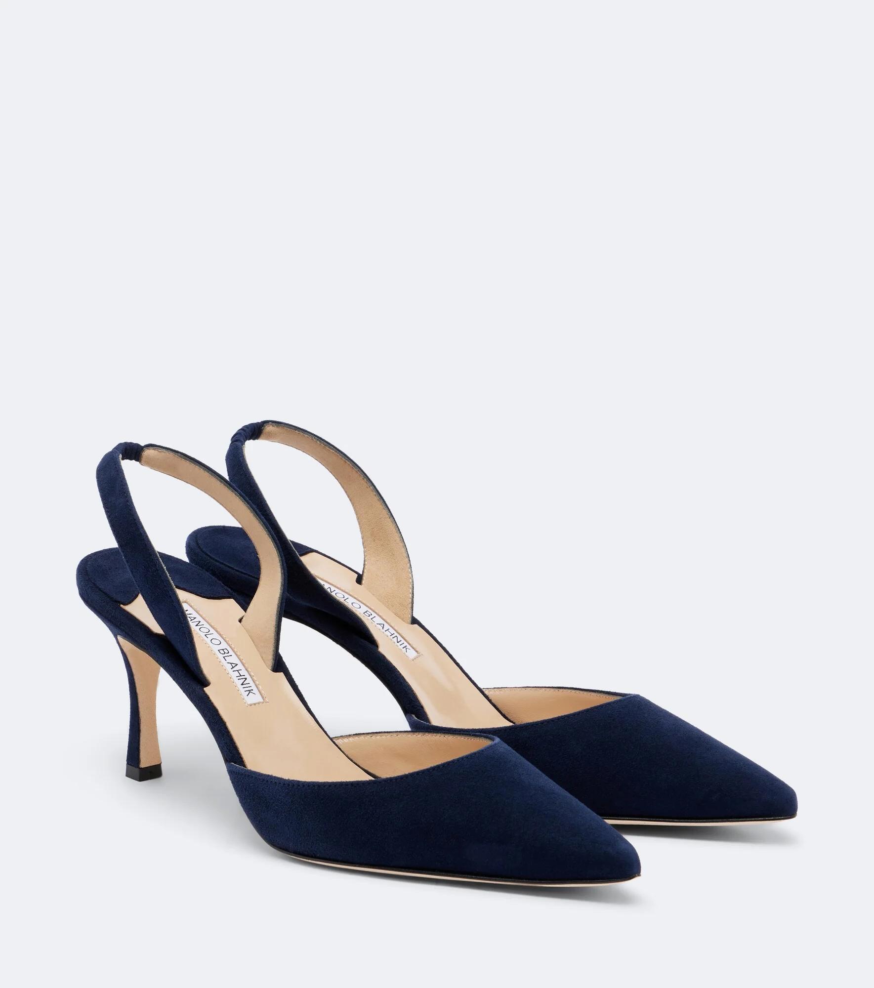 Carolyne 70 suede slingback pumps - 1