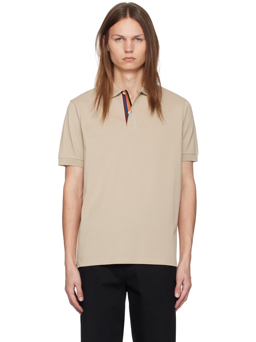 Paul smith artist stripe polo best sale