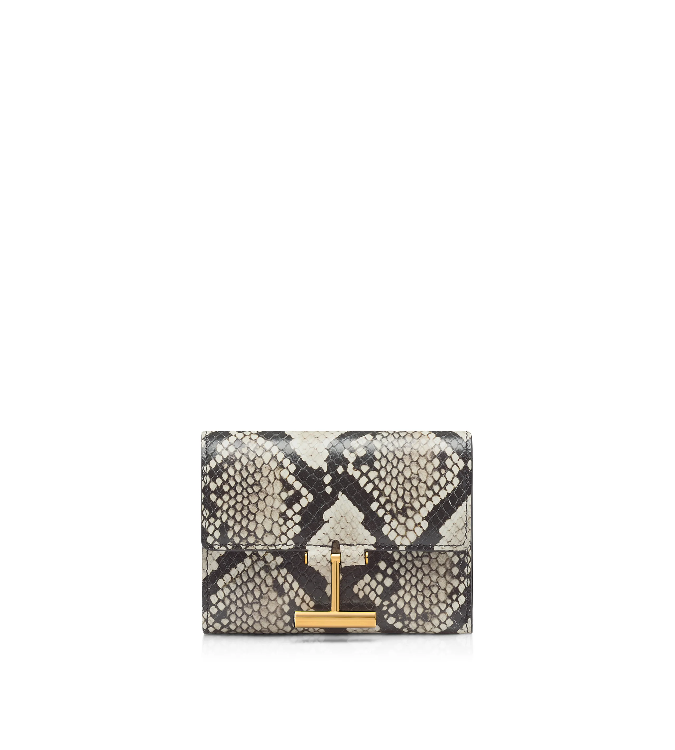 PRINTED PYTHON TARA COMPACT WALLET - 1