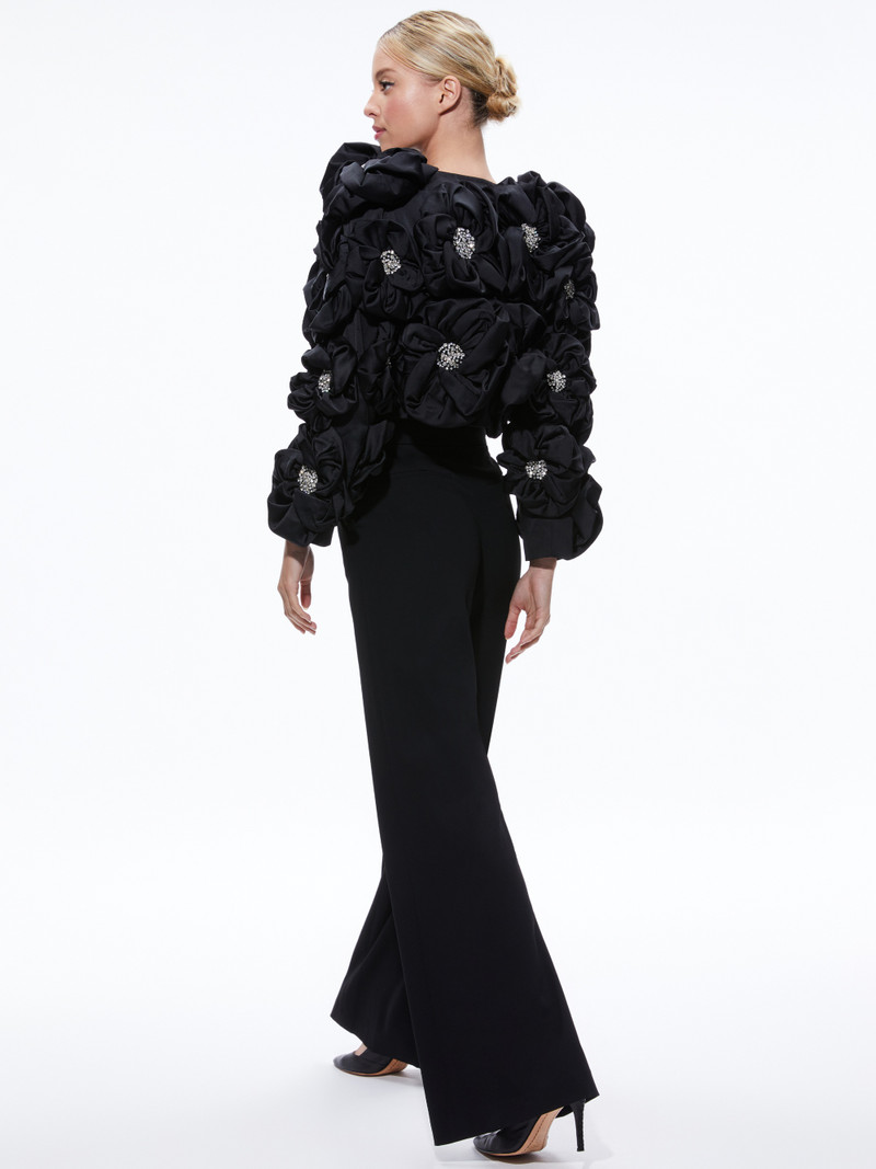 LORNA CROPPED FLORAL APPLIQUE JACKET 3