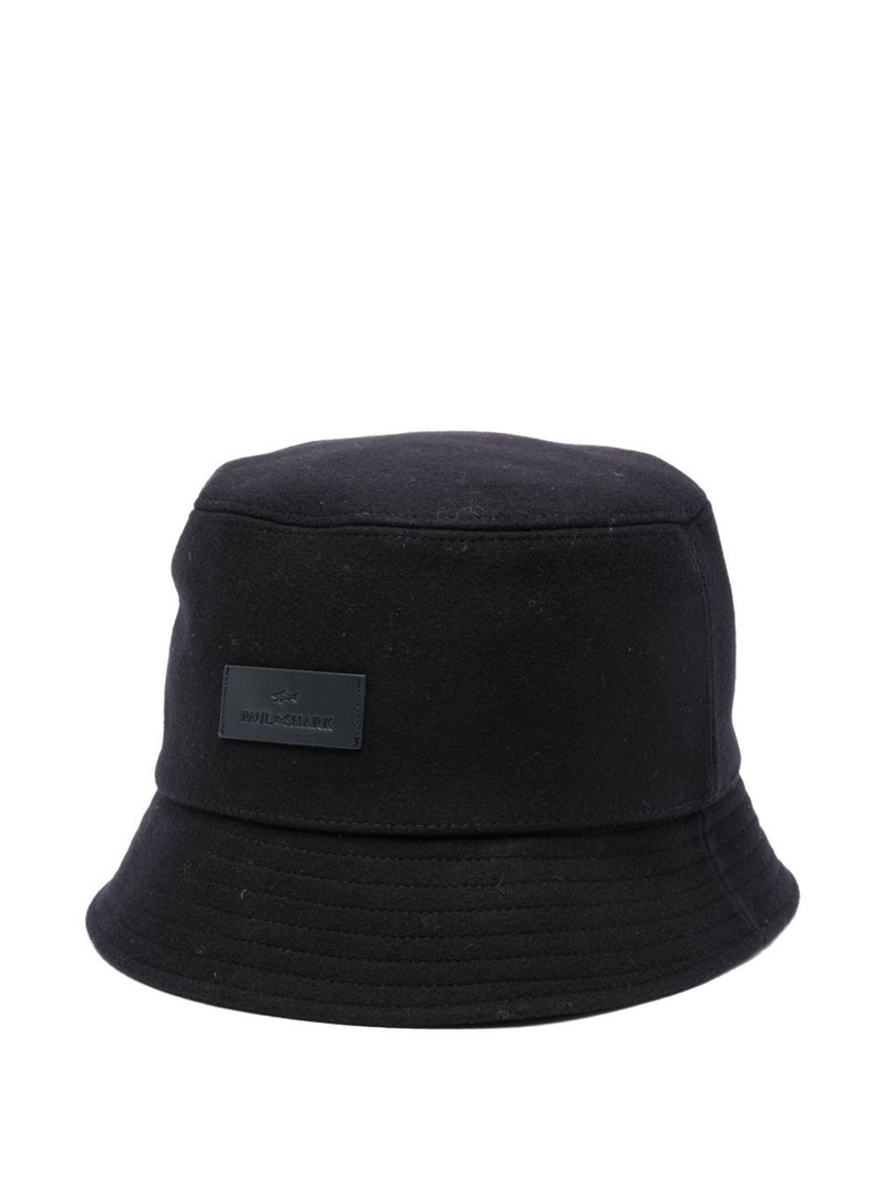 logo-plaque bucket hat 1