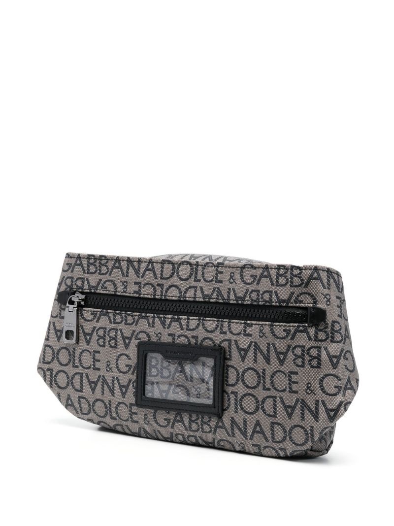 logo-print belt bag - 3