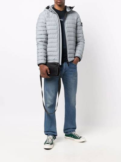 Stone Island logo patch puffer jacket outlook