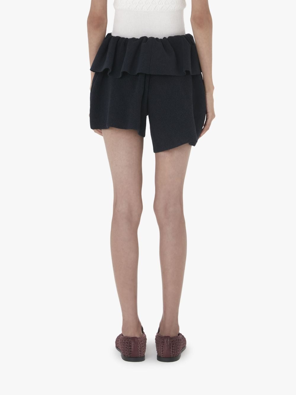 FOLD OVER ASYMMETRIC SHORTS - 3