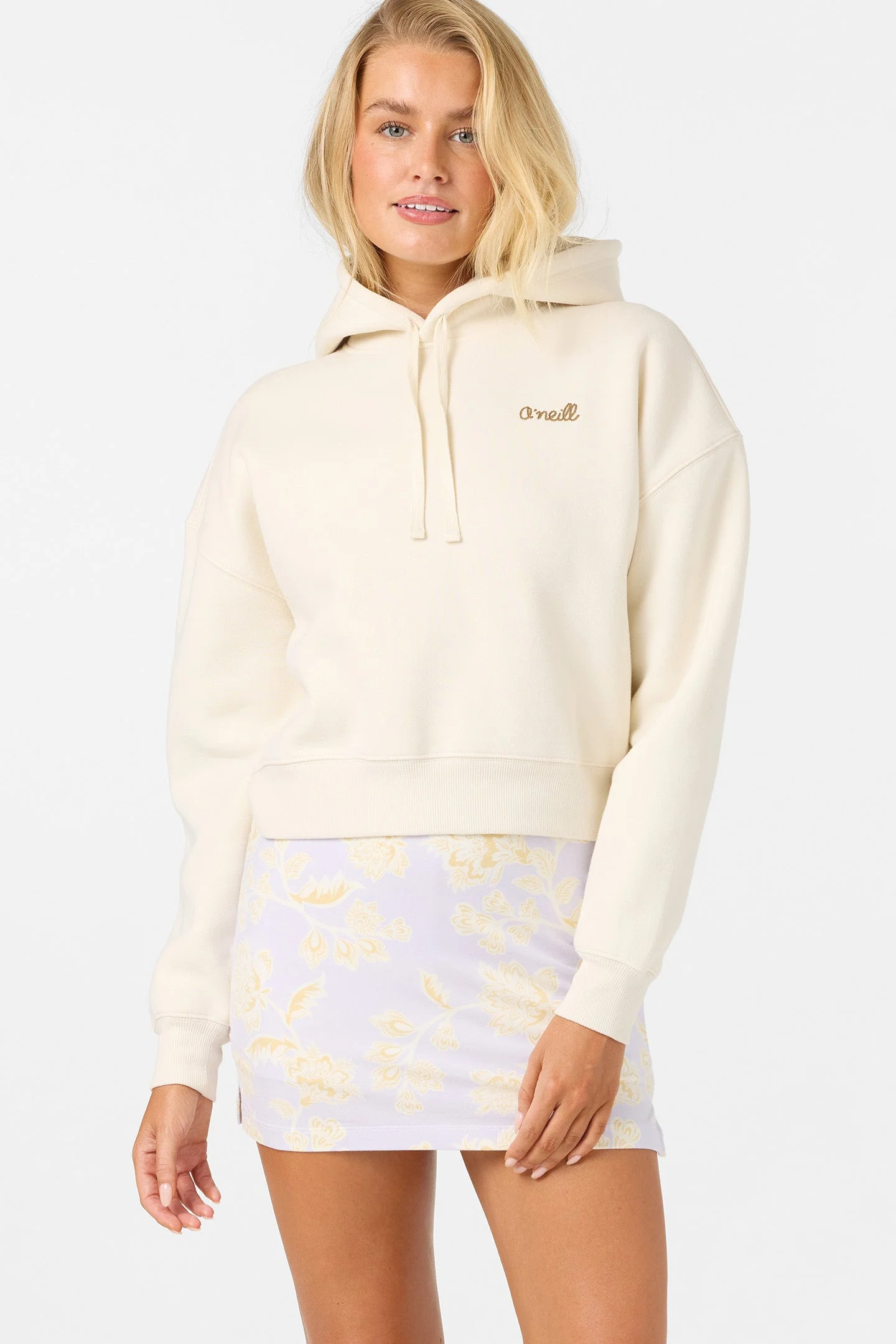 Arden Cropped Hoodie Pullover Fleece - 1