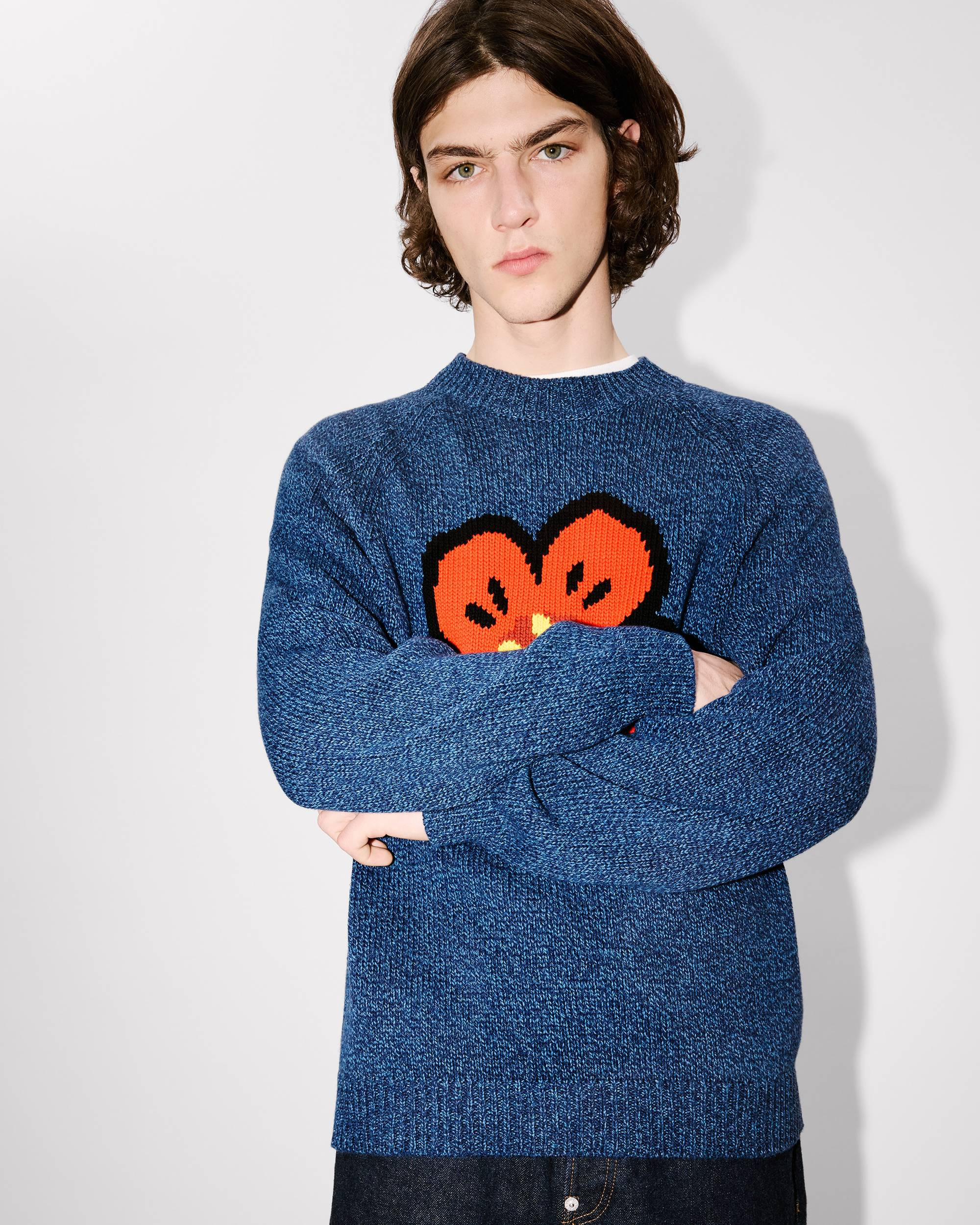 'Boke Flower' jumper in cotton wool - 7