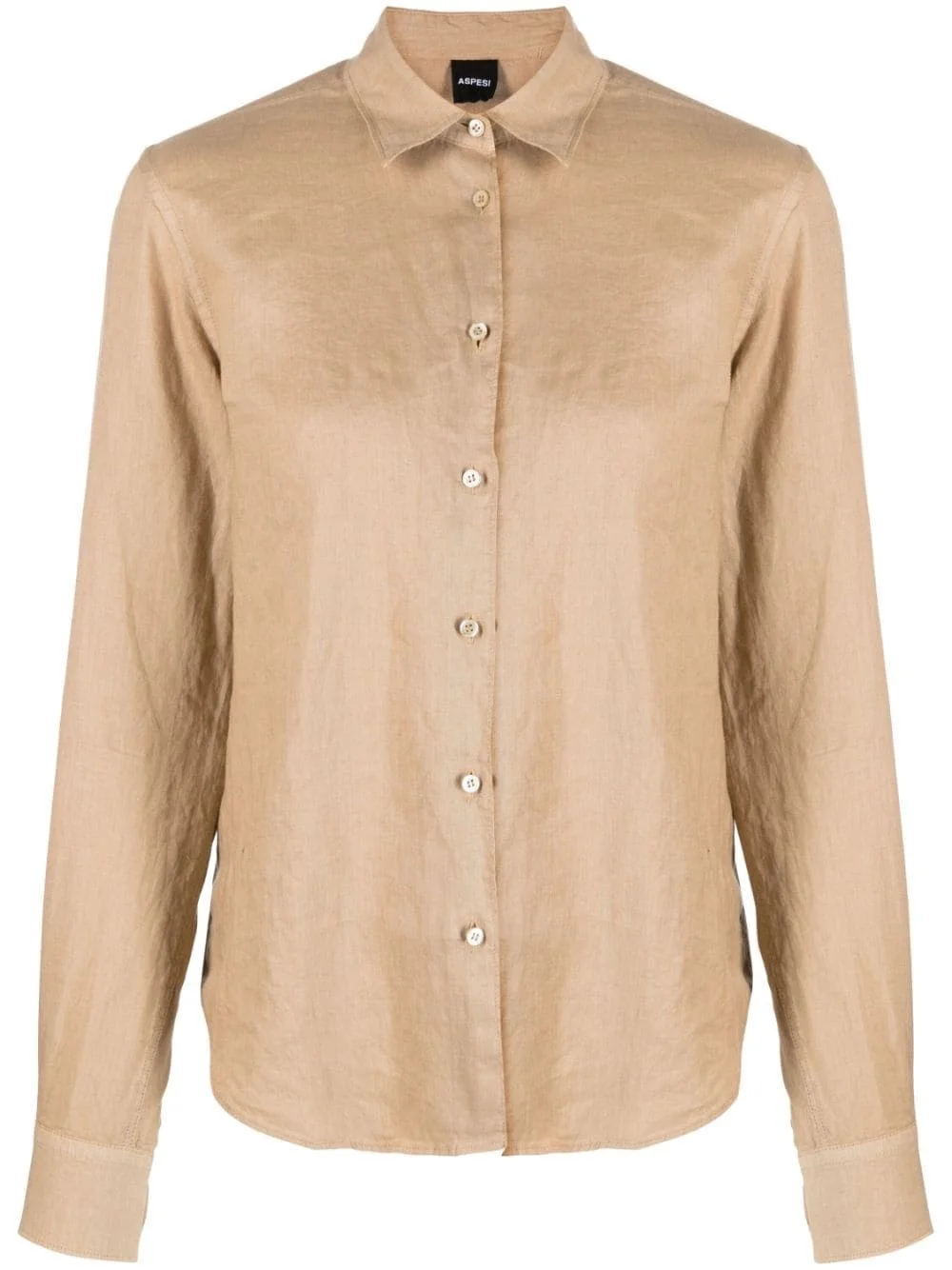button-up linen shirt - 1