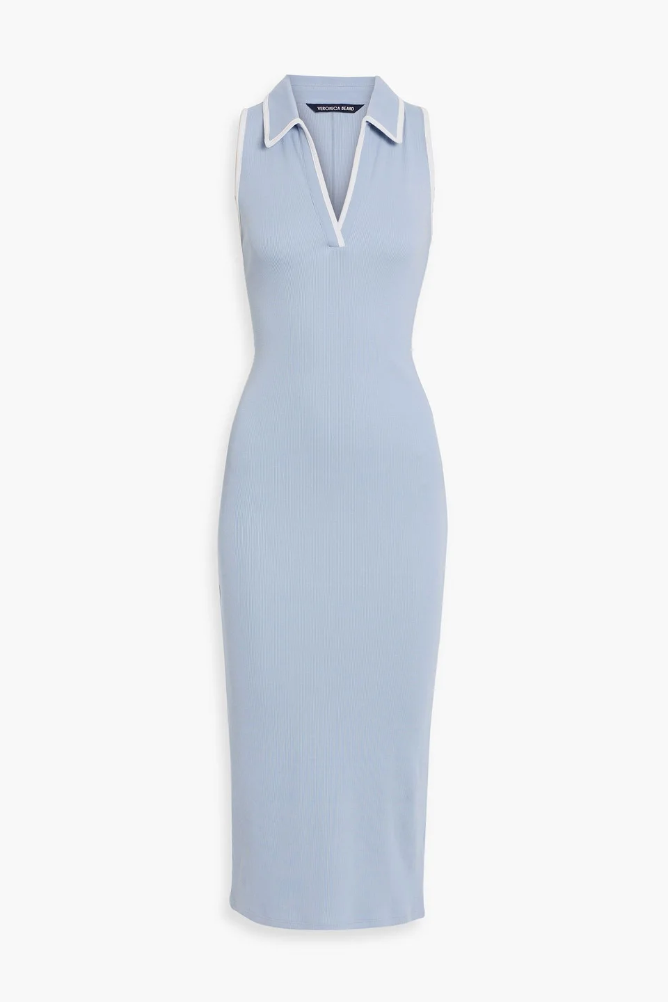 Darien Pima cotton-blend jersey midi dress - 1