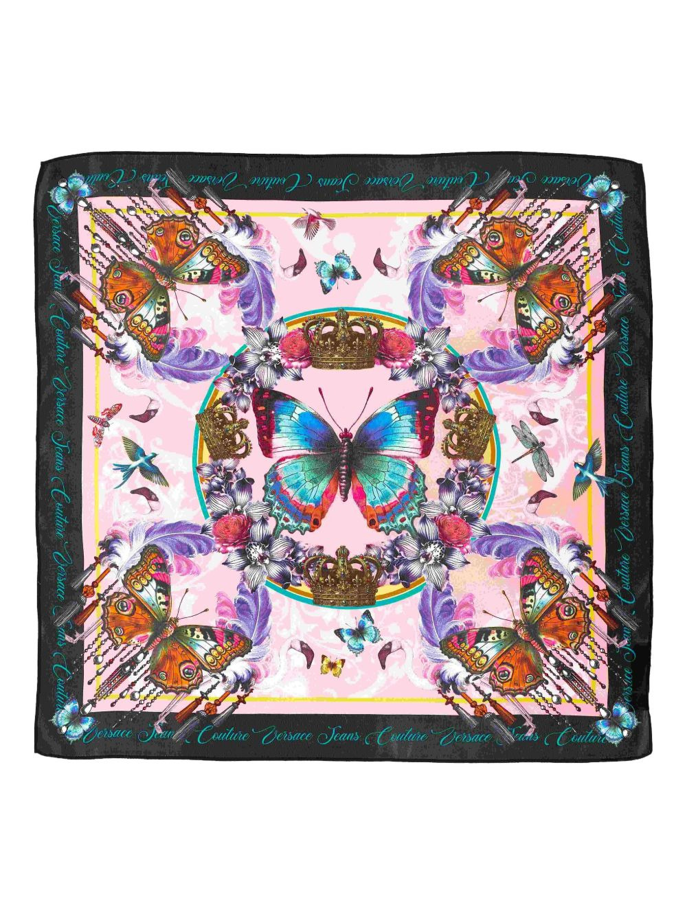 butterfly-print scarf - 1