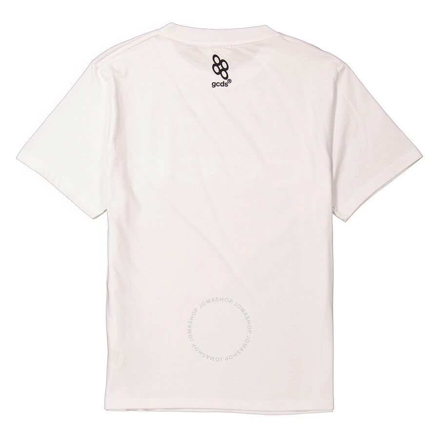 GCDS Reflective Logo Regular Cotton T-Shirt - 2