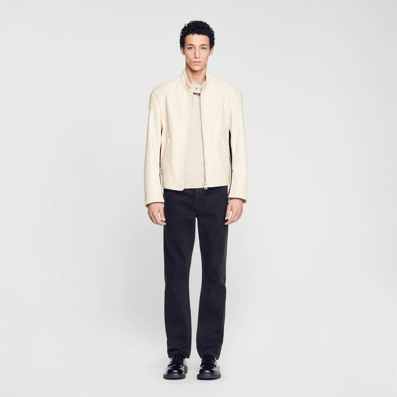 Sandro LEATHER BIKER JACKET outlook