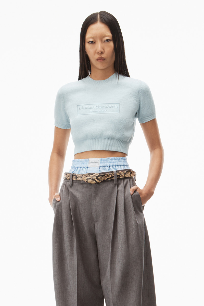 Alexander Wang SWEATER TEE IN RIBBED CHENILLE outlook