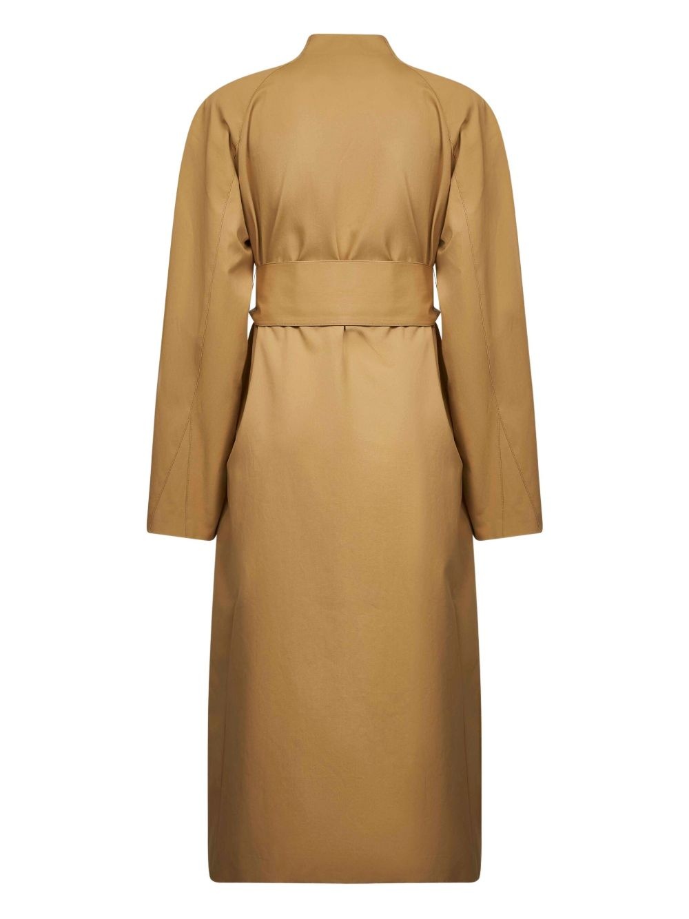 belted raglan-sleeve coat - 2