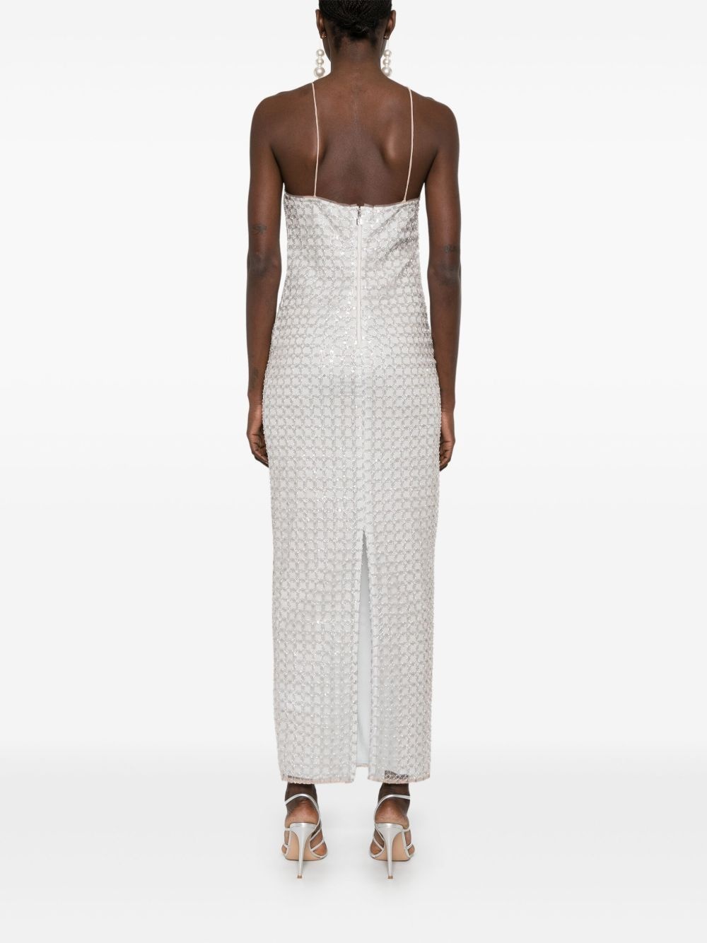 beaded maxi dress - 4