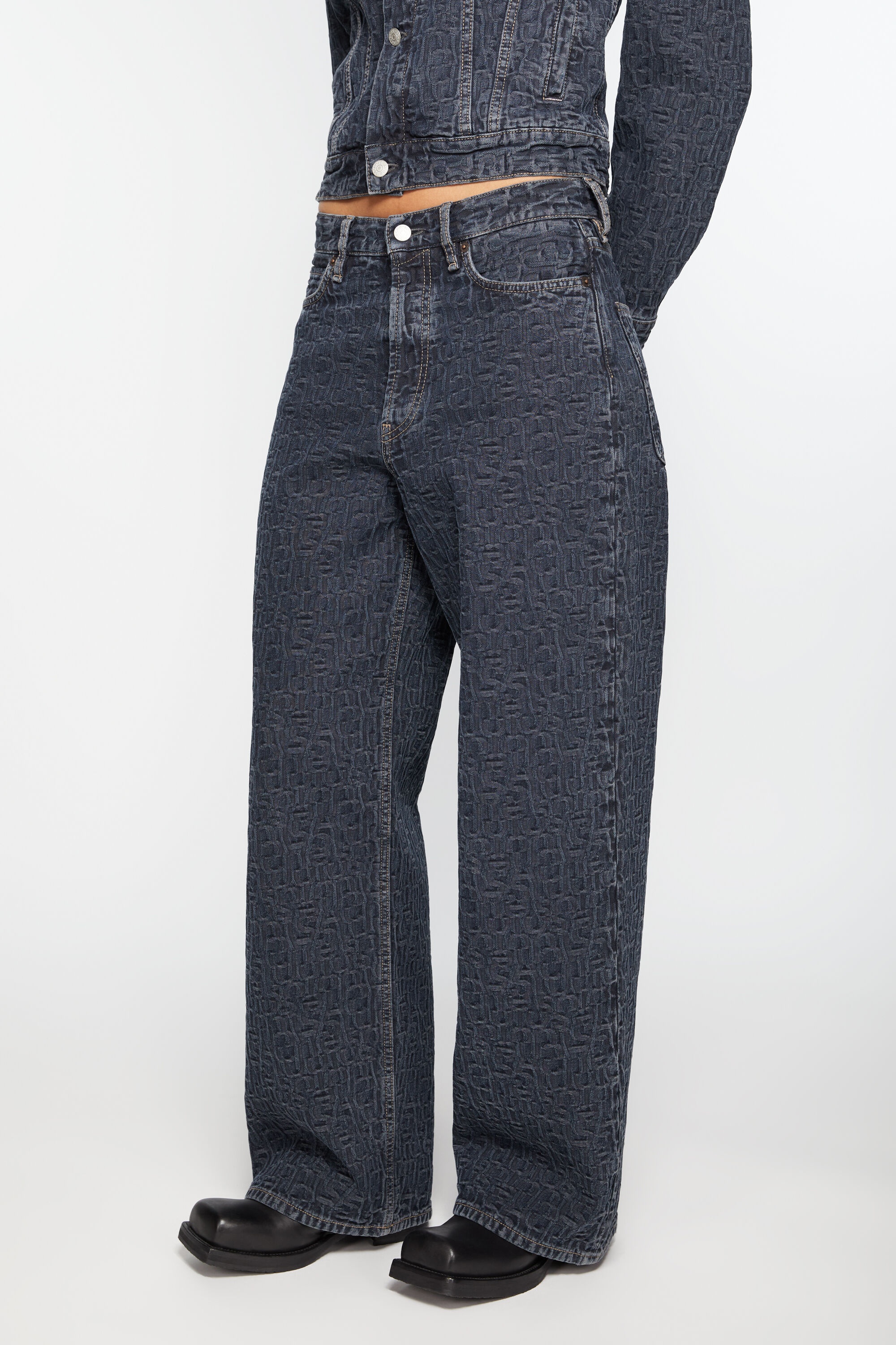 Baggy fit jeans - 1981F - Blue/black - 3