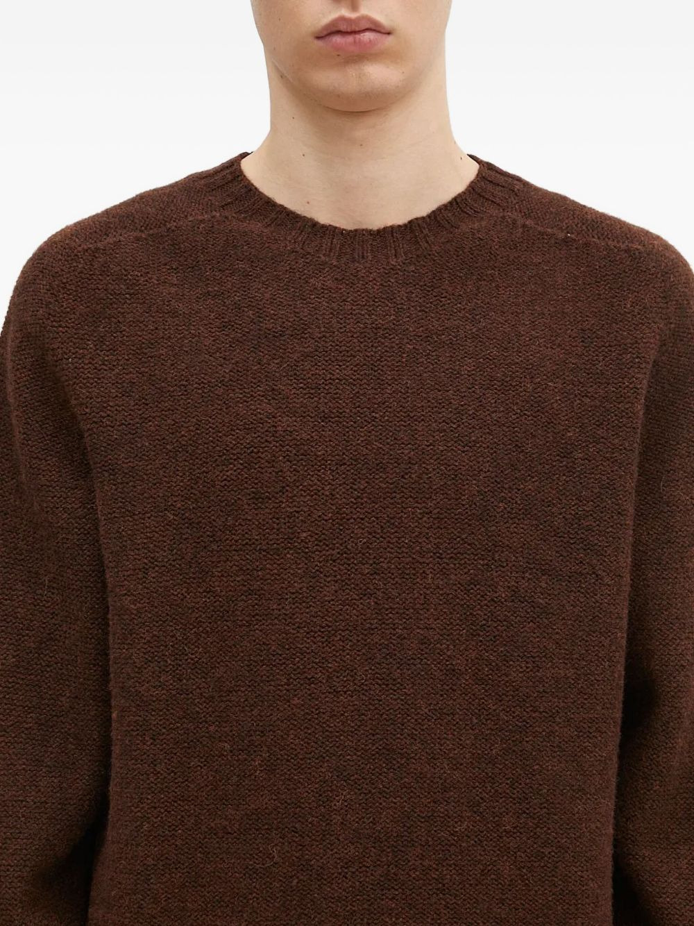 round-neck wool sweater - 4