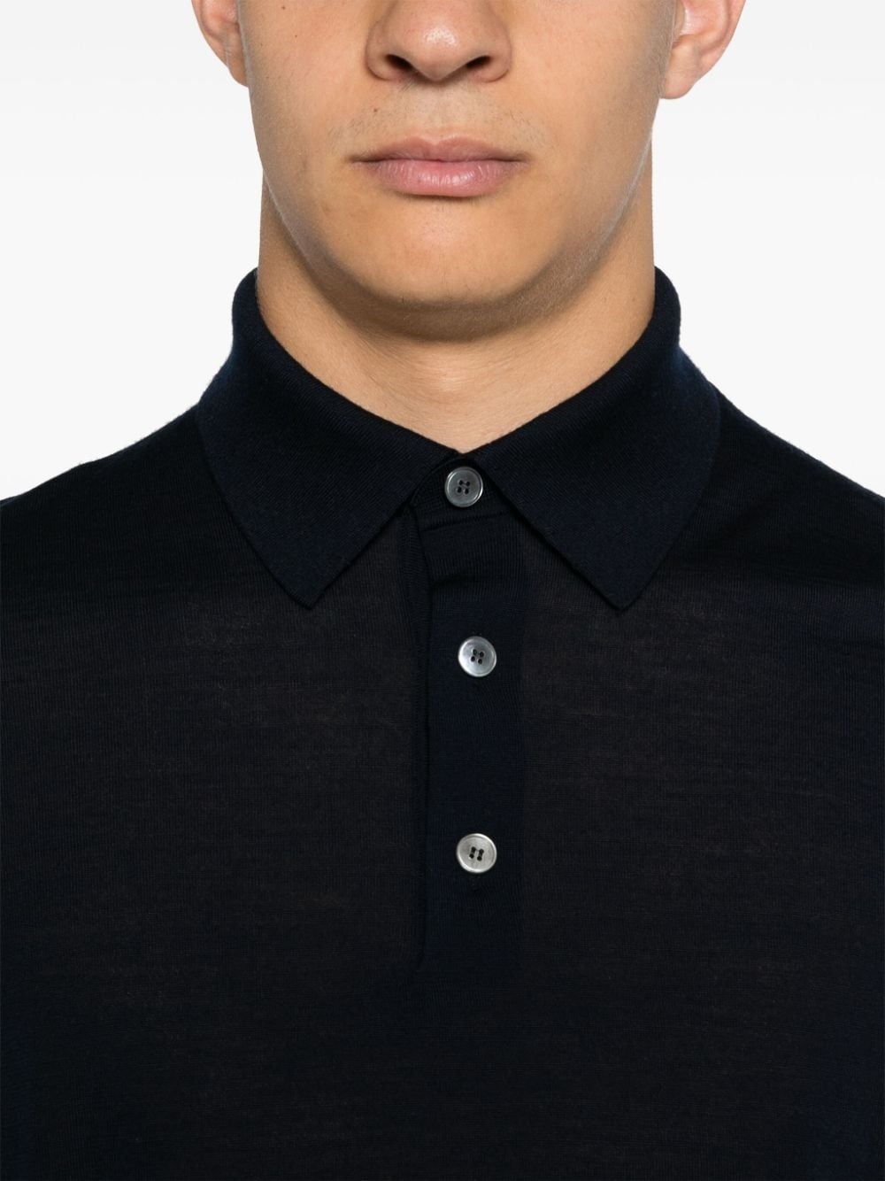 fine-knit polo shirt - 5