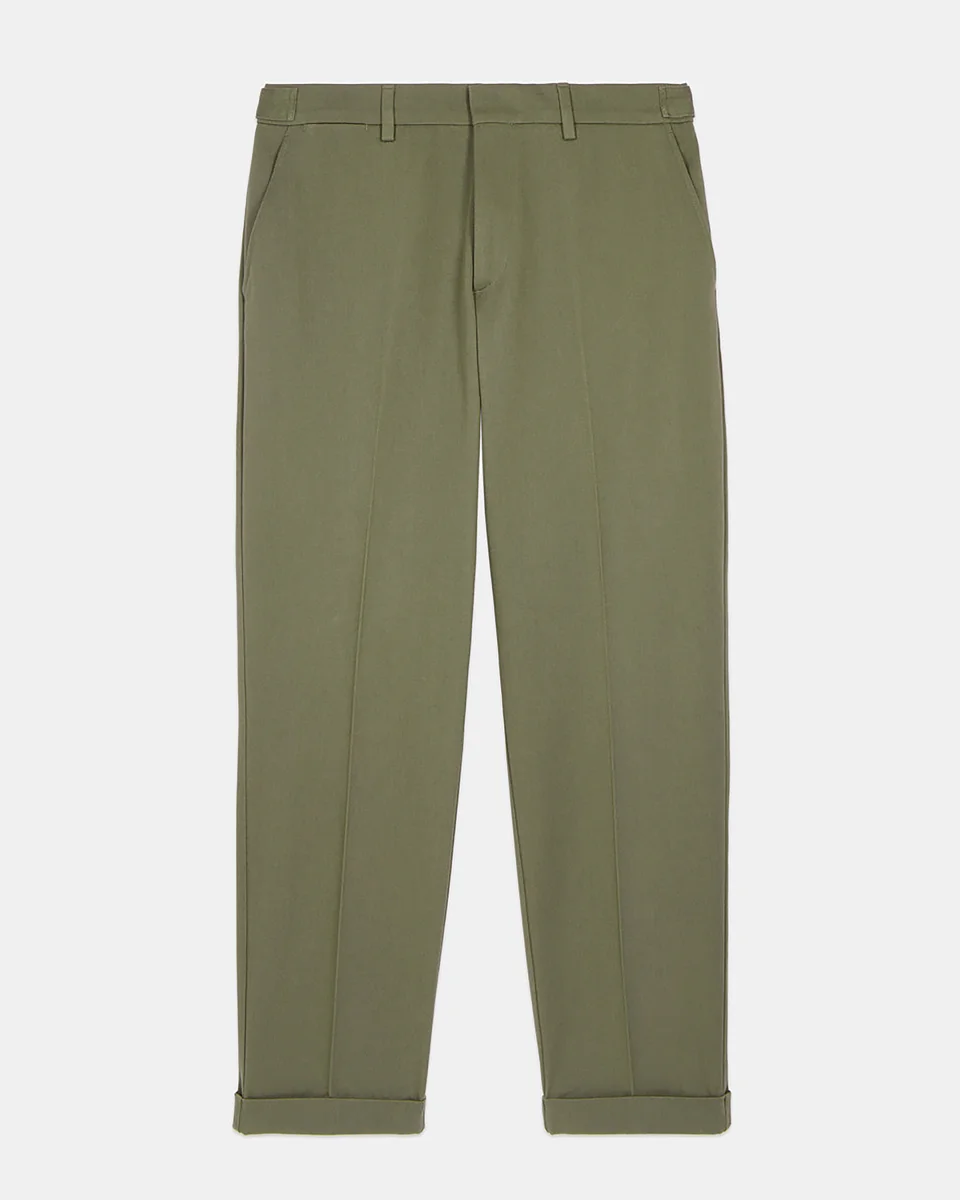 KHAKI COTTON TROUSERS - 1