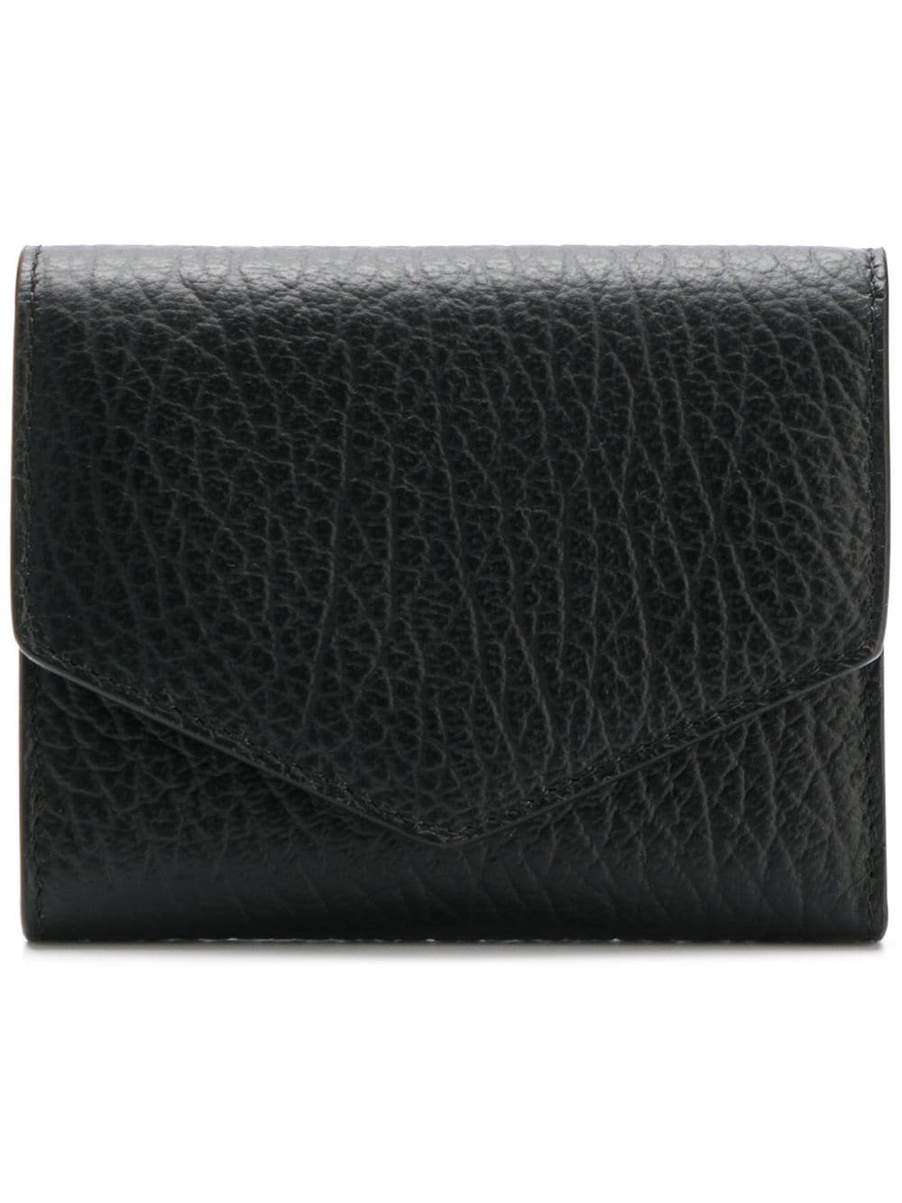 textured leather wallet - 1