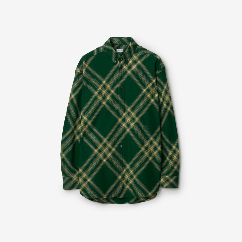 Check Wool Shirt - 1