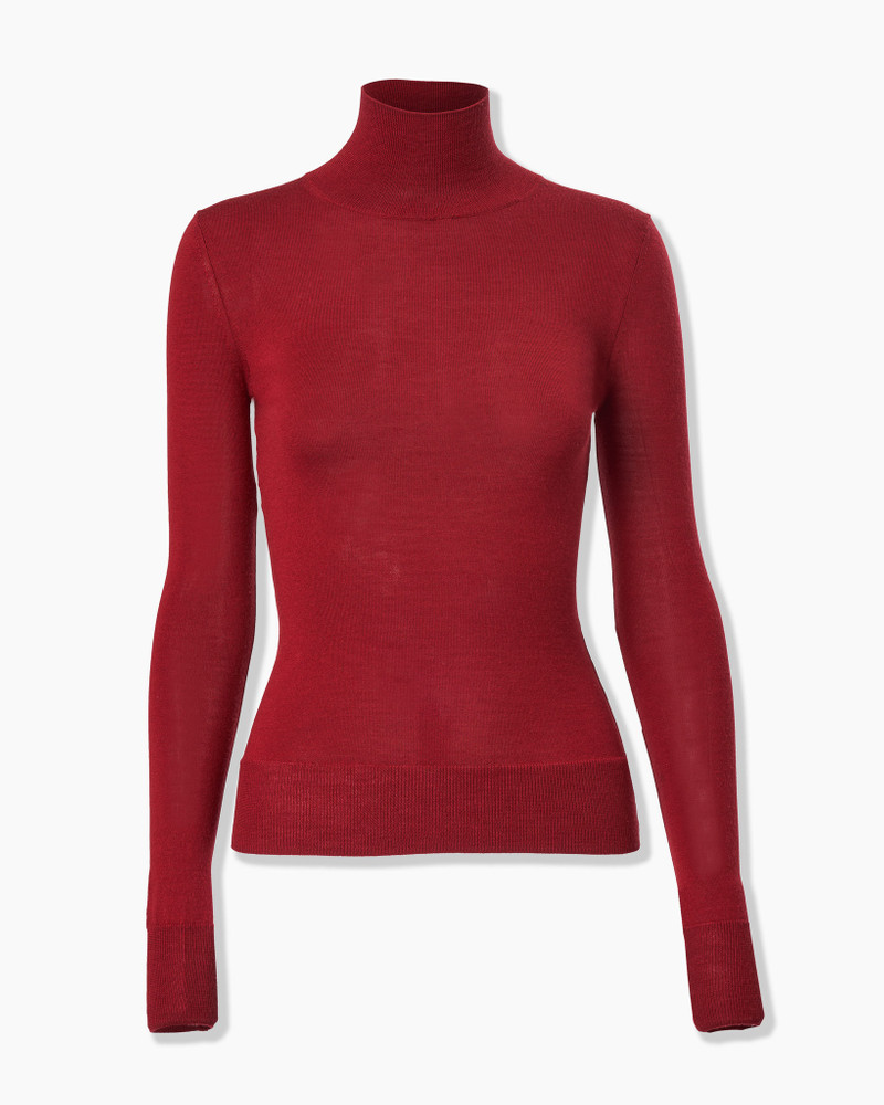 Merino-Silk Turtleneck Sweater 1