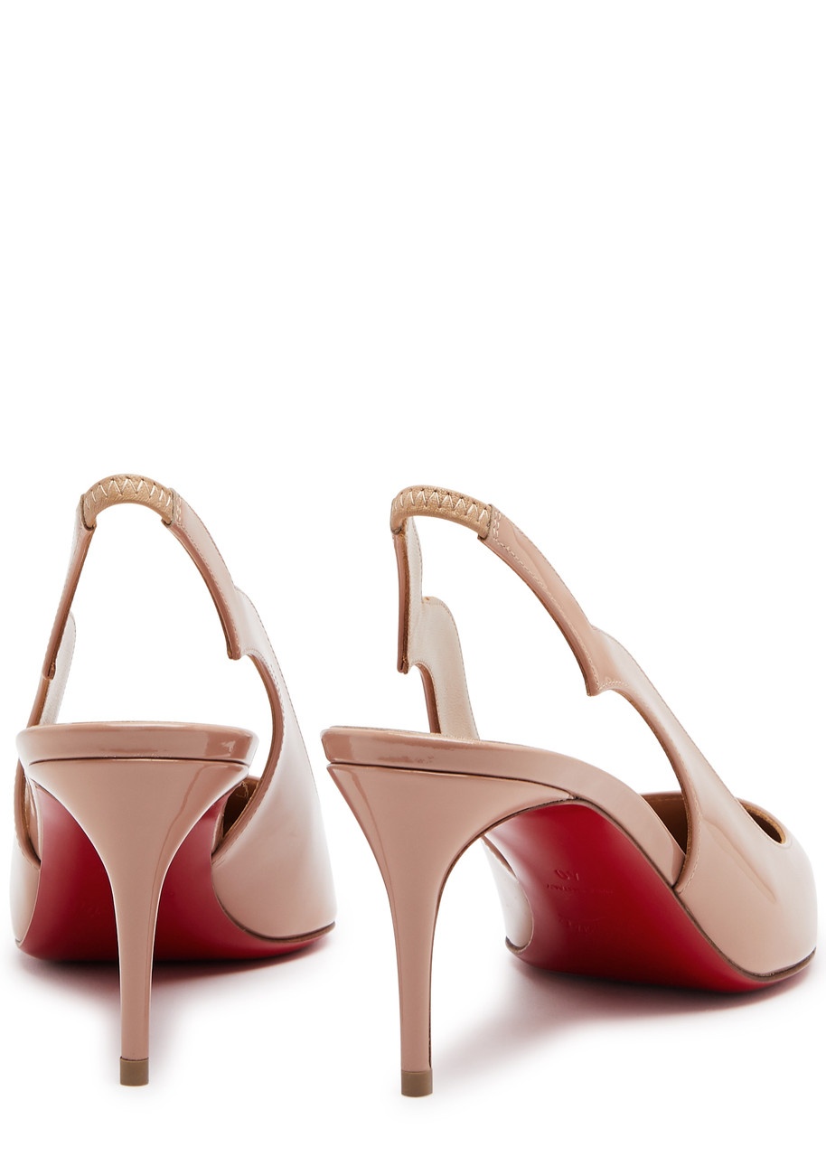 Christian Louboutin Hot Chick 70 Patent Leather Slingback Pumps - 3