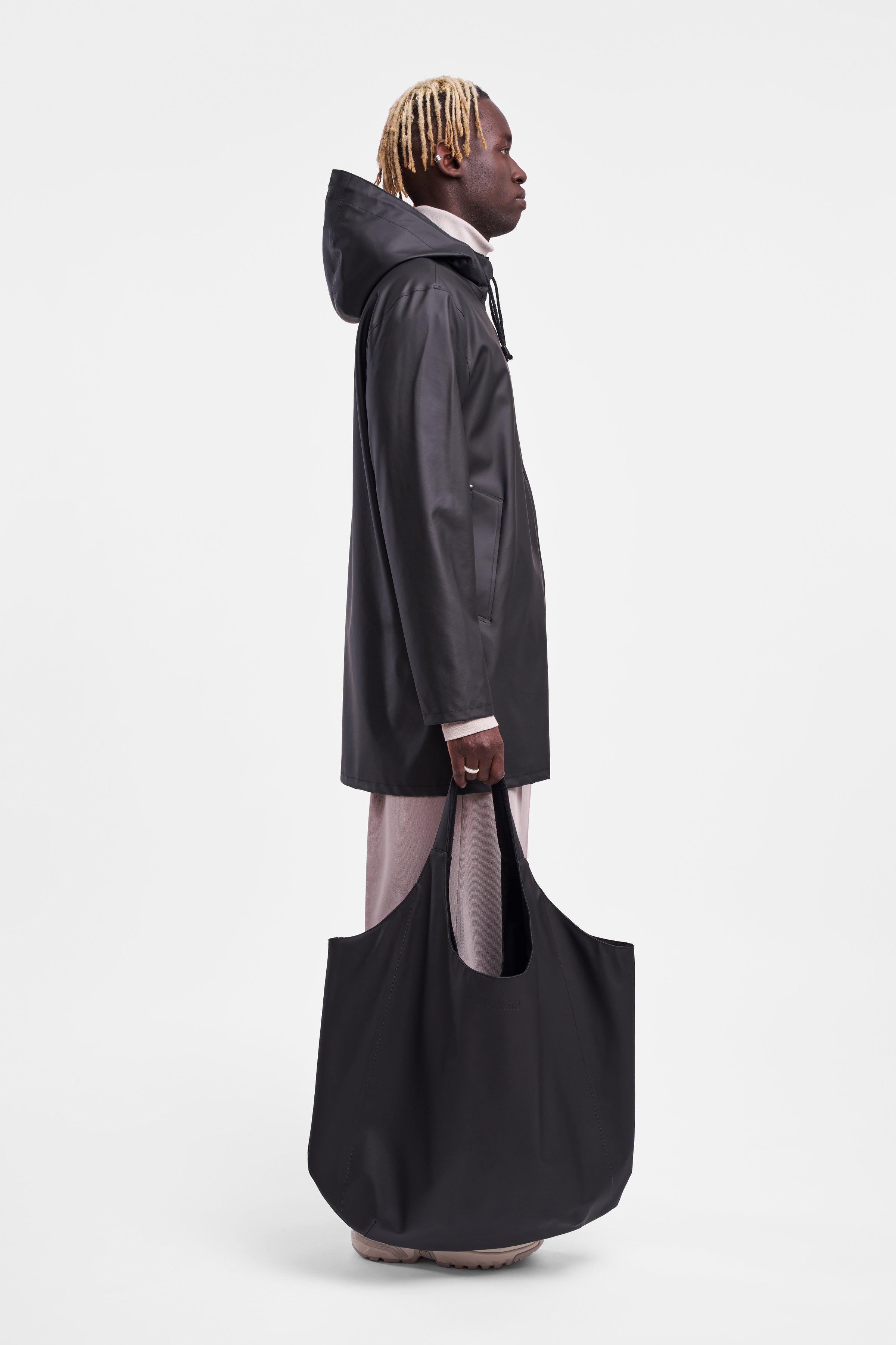 Stockholm Lightwight Zip Raincoat Black - 3