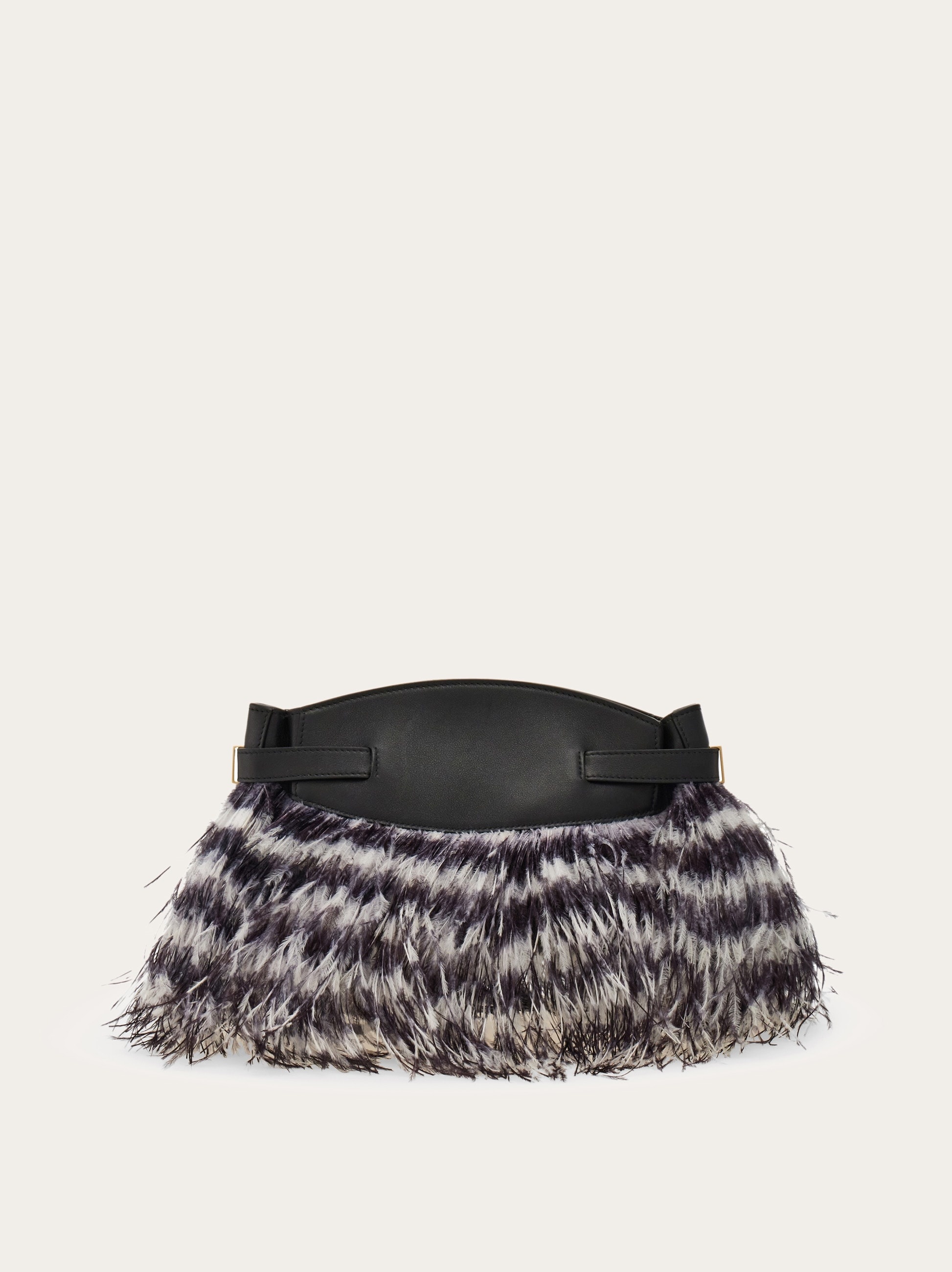 Hug crossbody bag with feathers (S) - 5