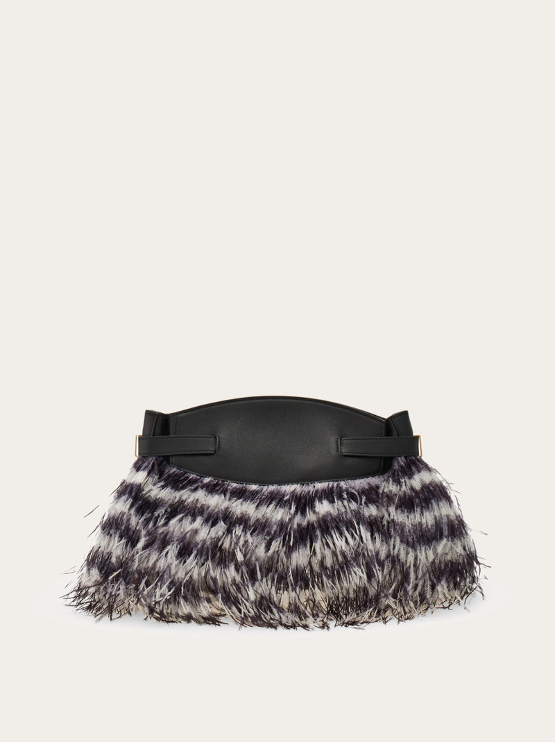 Hug crossbody bag with feathers (S) 5