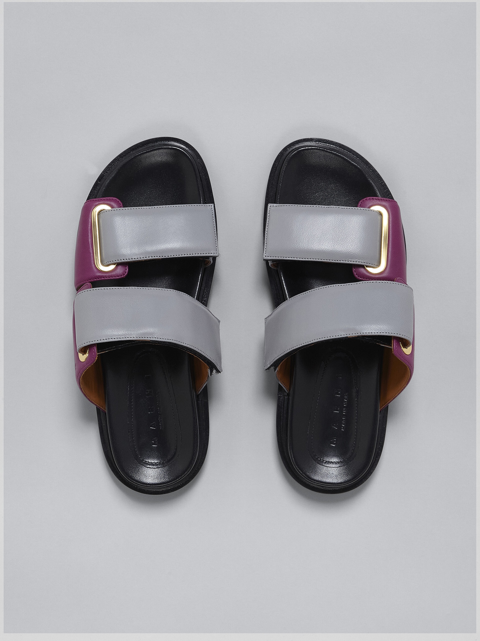 GREY AND FUCSHIA LEATHER FUSSBETT - 4