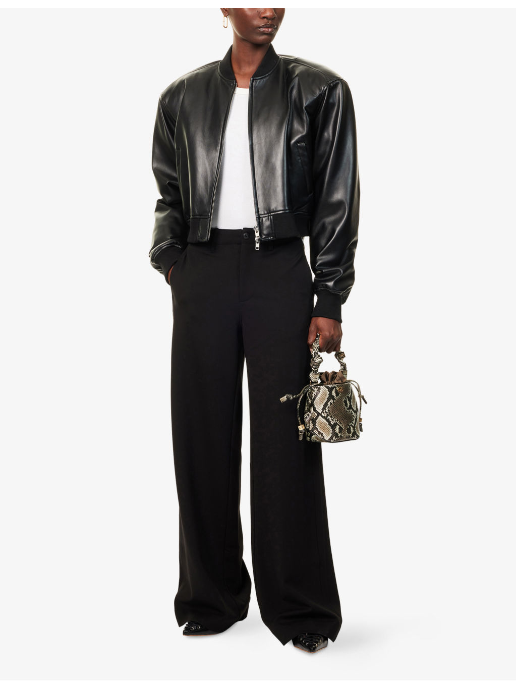 Sofie Ponte Straight-Leg Stretch-Woven Trousers - 2