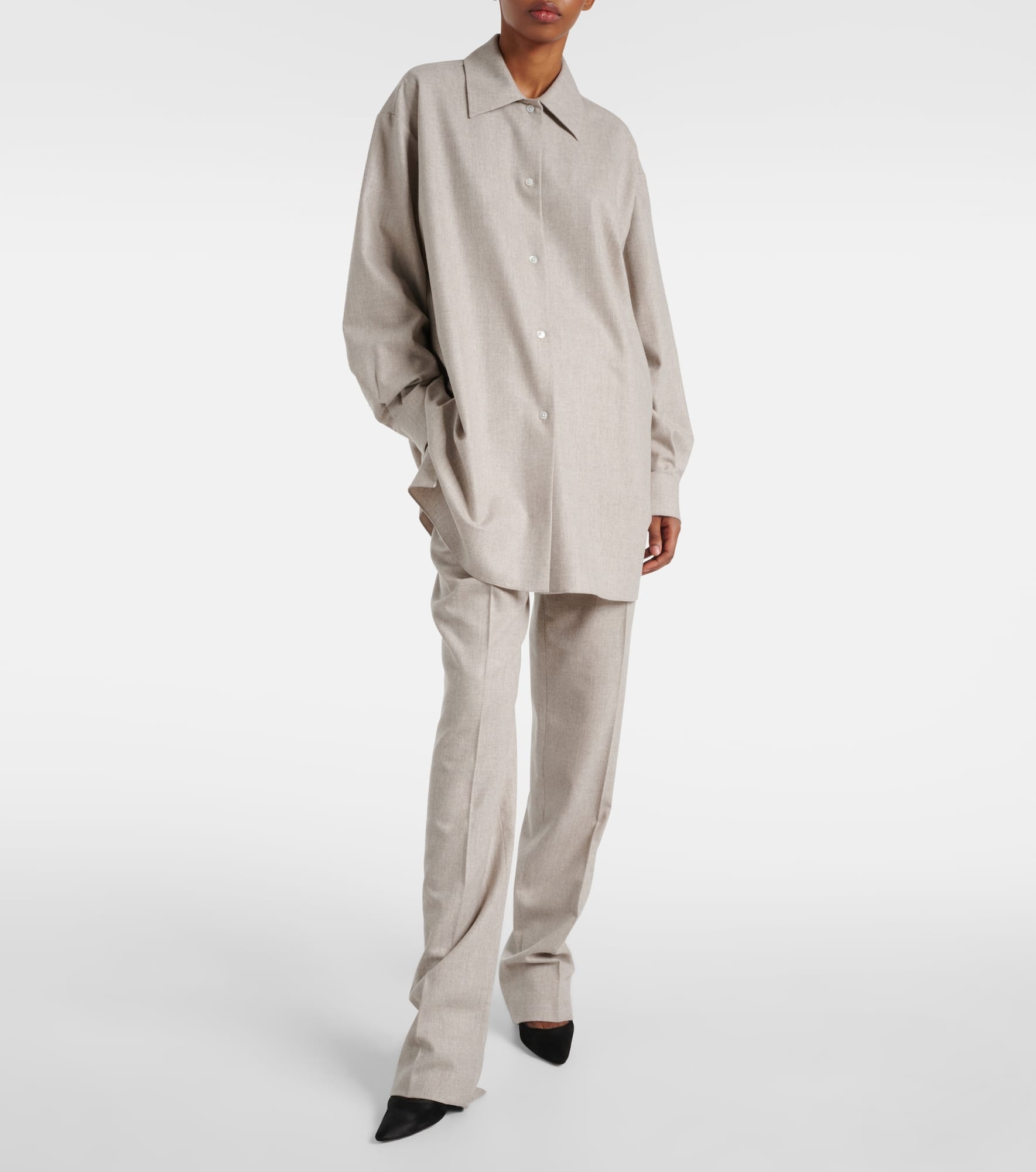 Norbert wool and cashmere straight pants - 2