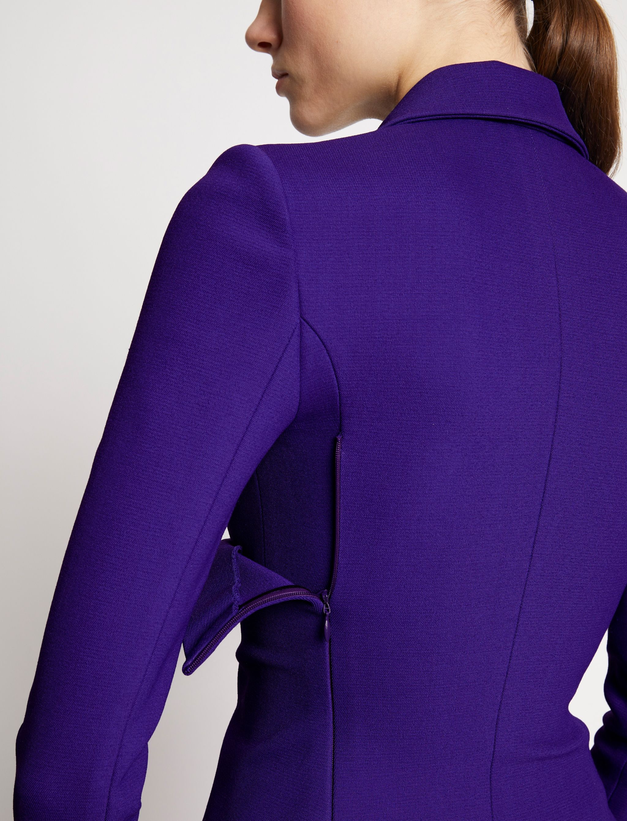 Bi-Stretch Crepe Cinched Jacket - 6