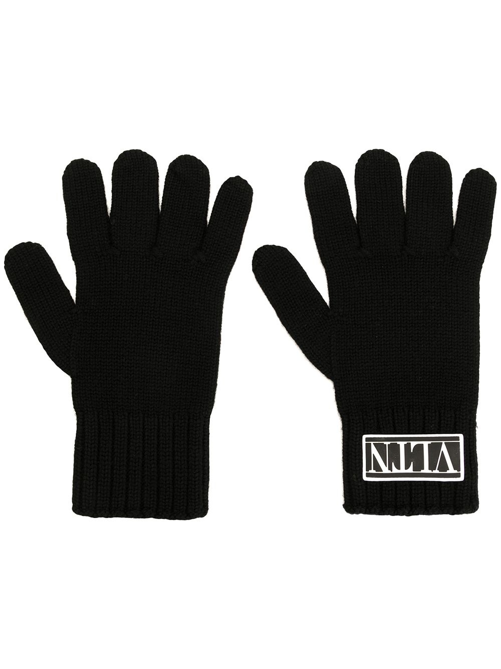 logo patch gloves - 1