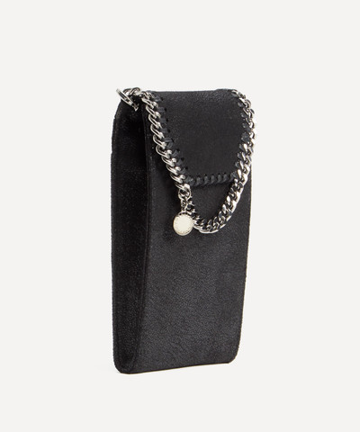 Stella McCartney Falabella Chain-Link Black Phone Pouch outlook