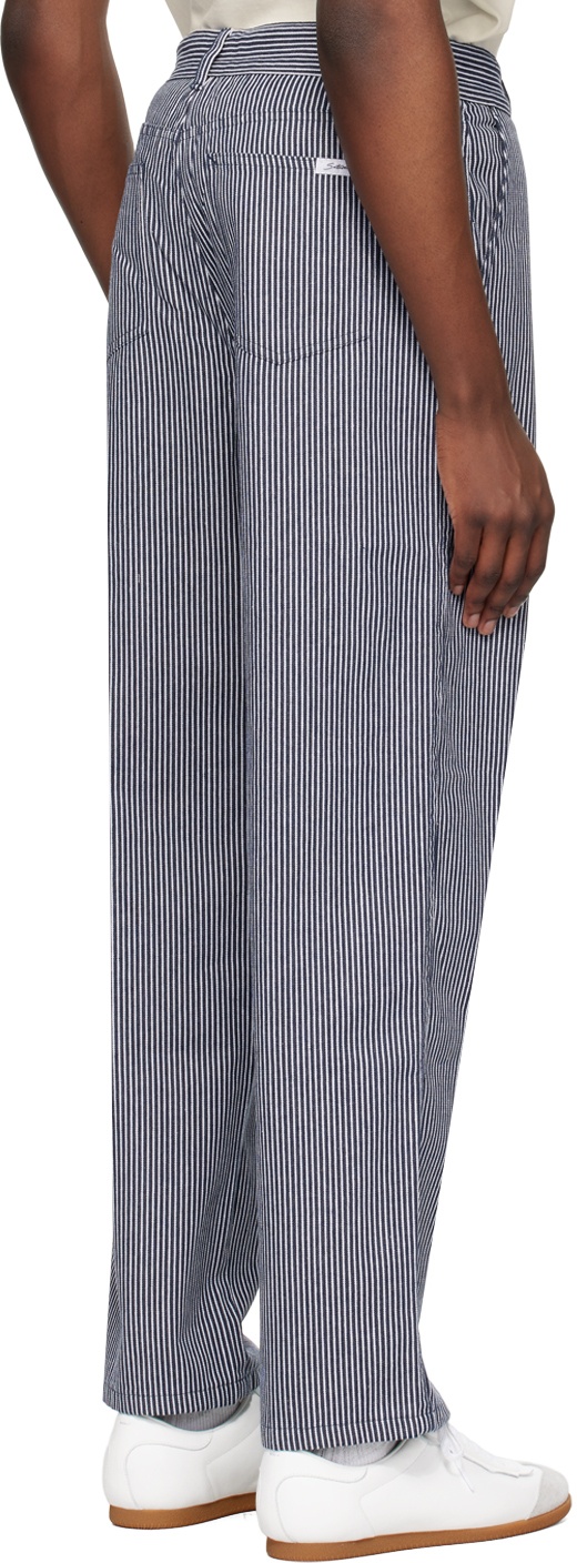 Navy George Trousers - 3