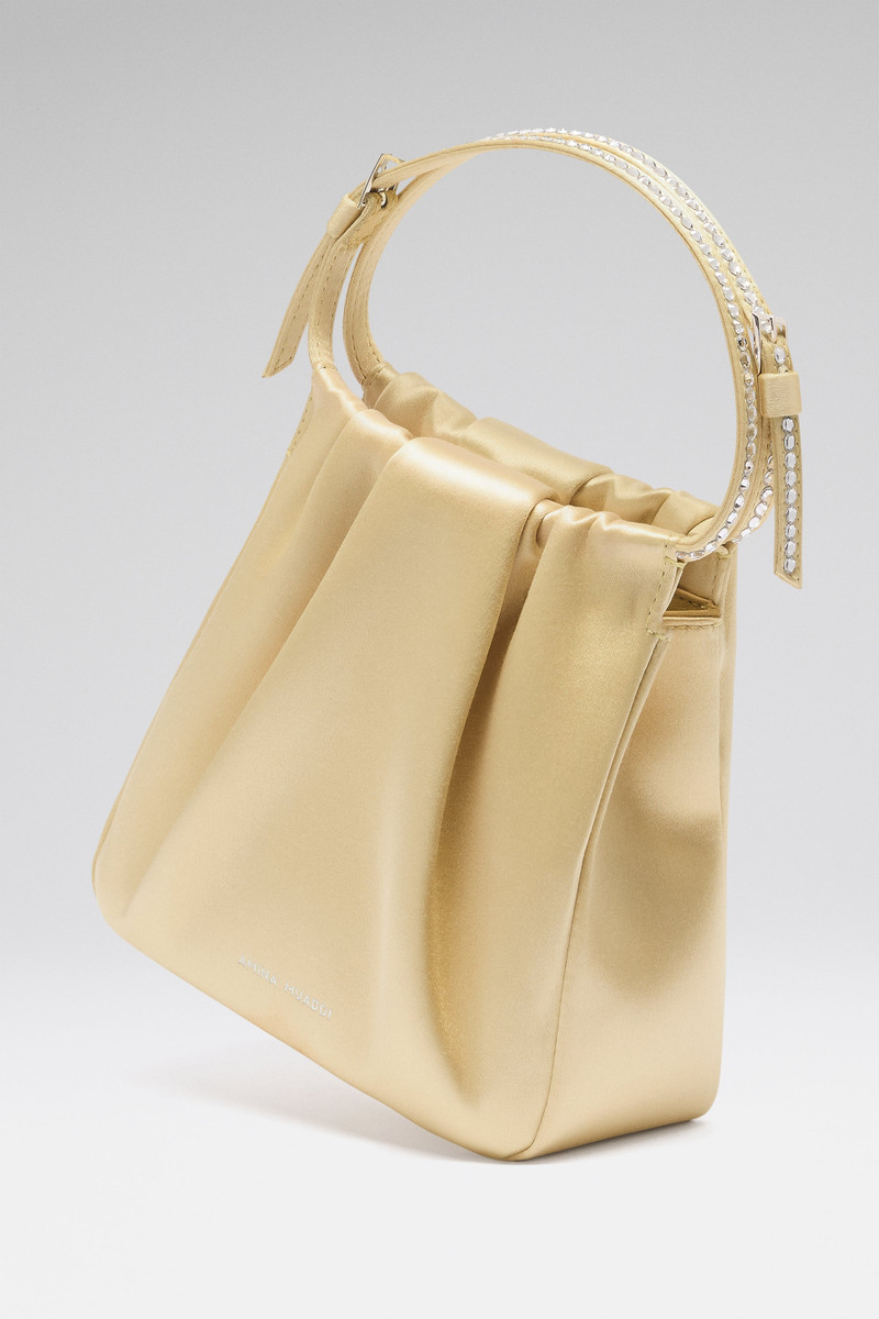 Amina Muaddi VITTORIA CRYSTAL BAG BUTTER SATIN AND WHITE CRYSTALS outlook