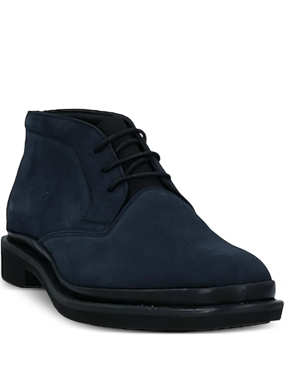 lace-up suede derby shoes - 1