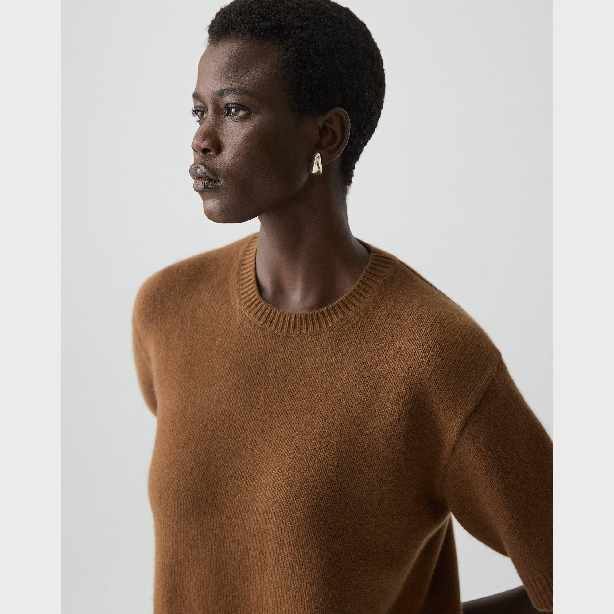 Cropped Tee in Cashmere - 5