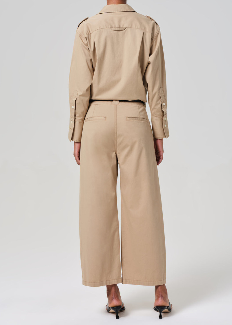 Cara Cropped Pleated Trouser In Catalina 3